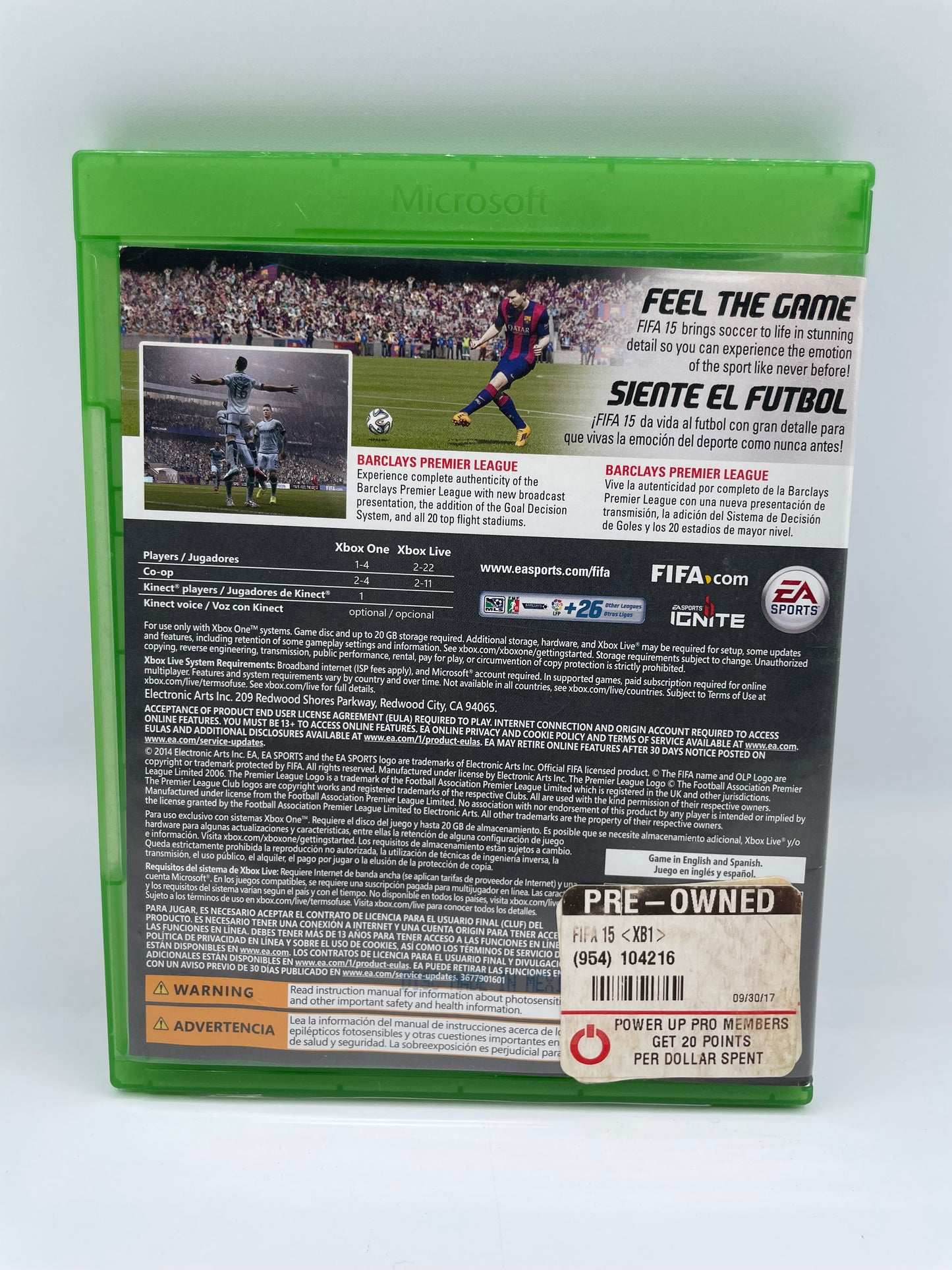 Xbox One FIFA 15 Video Game - Used with Box - Free Shipping