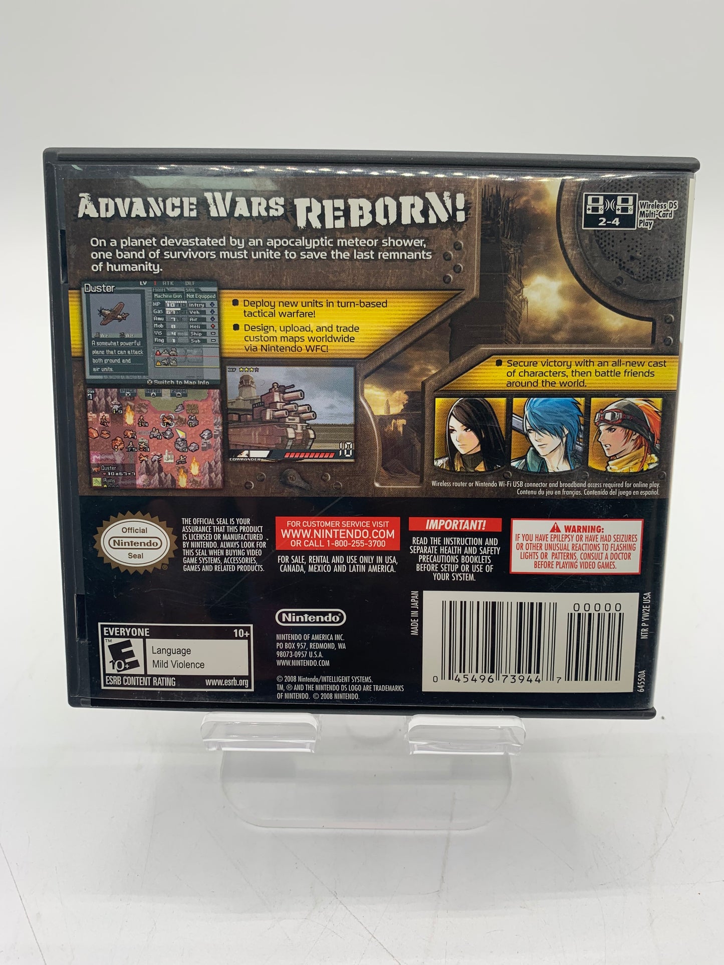 Advance Wars Days of Ruin - Nintendo DS Video Game  - Used - Free Shipping