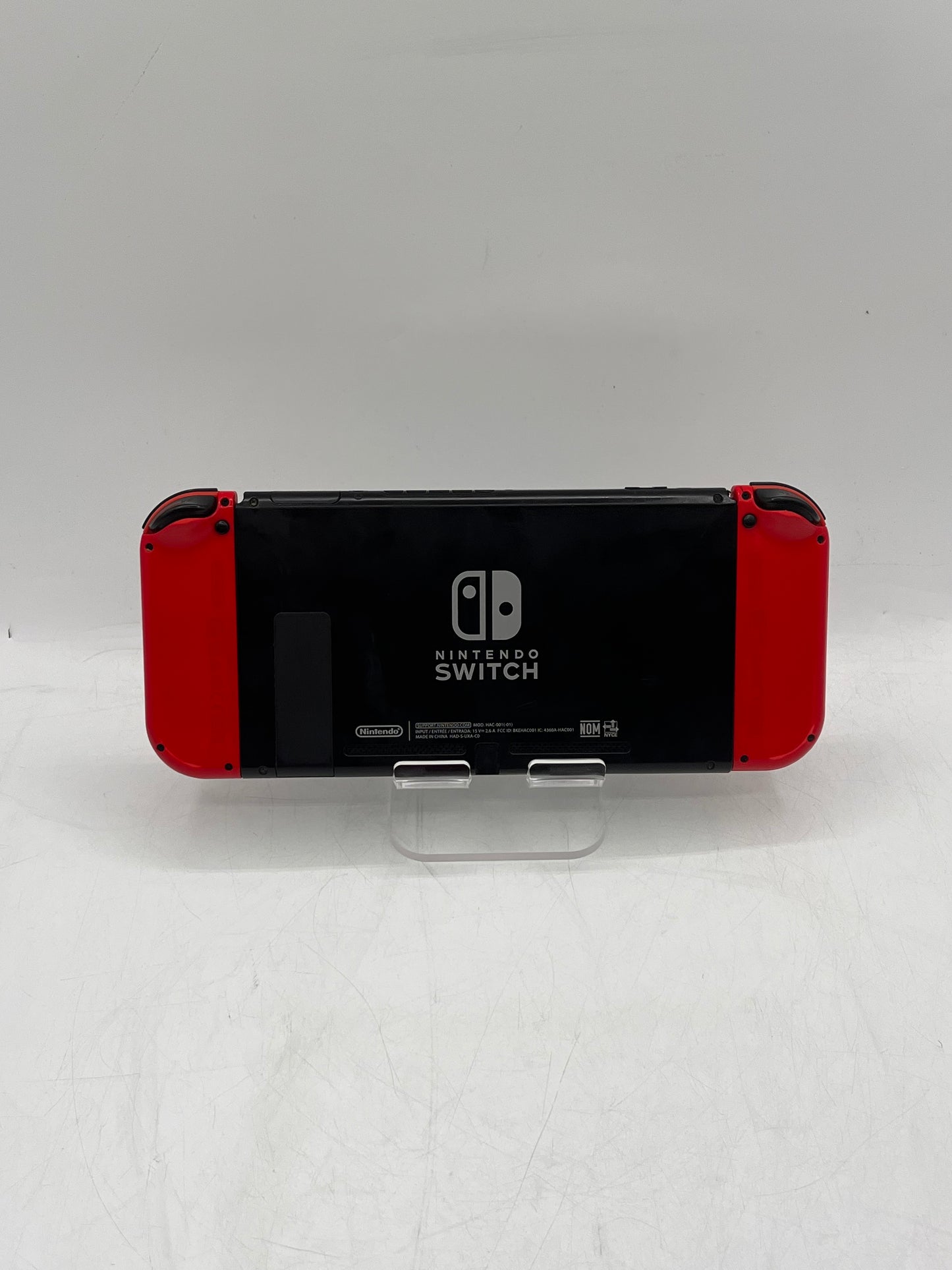 Nintendo Switch HAC-001-01 2019 32GB Video Game Console Black with Red Joy-Cons Parts
