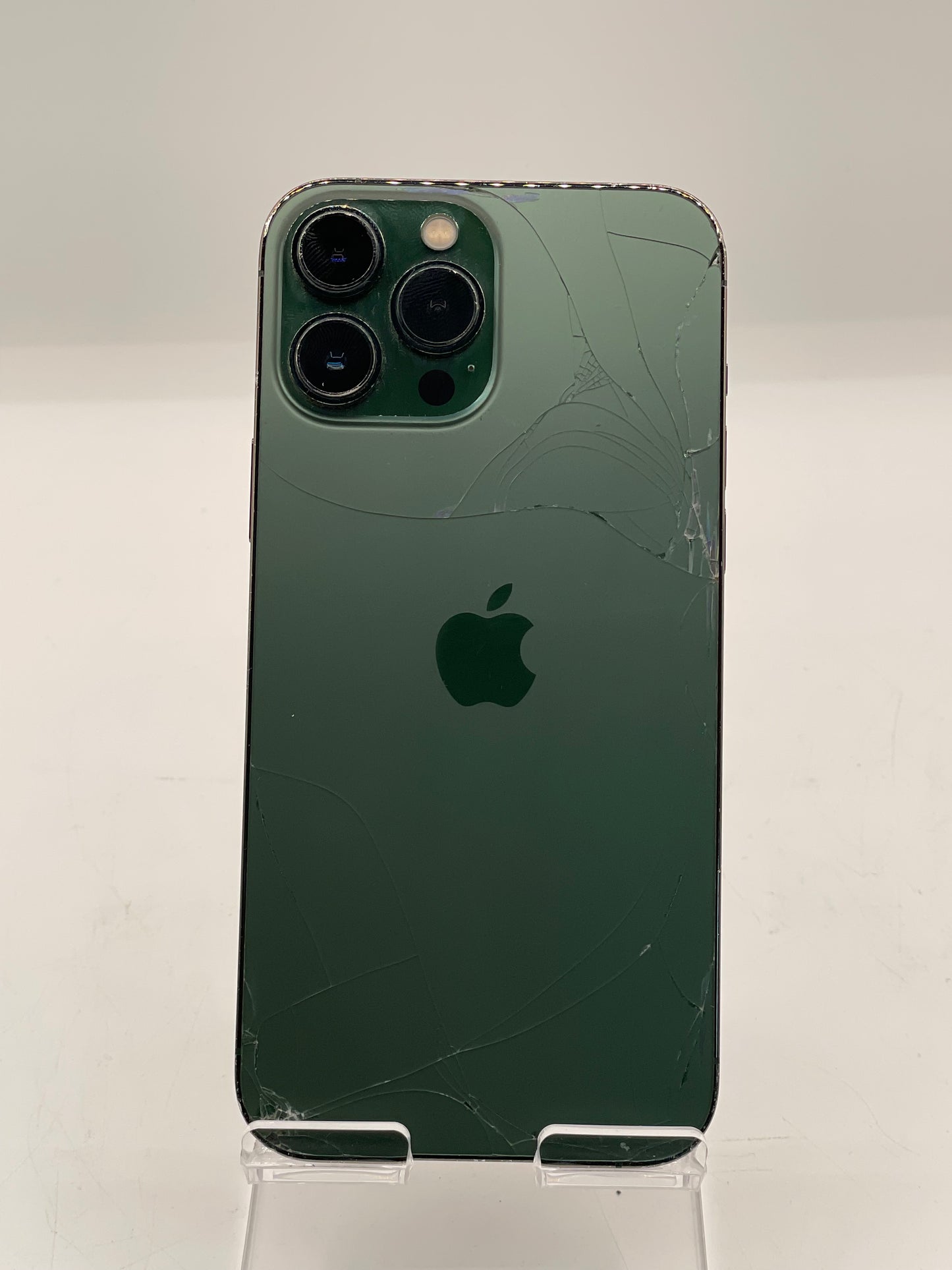 Apple iPhone 13 Pro Max 128GB Unlocked - Green - Cracked Back 87% Battery