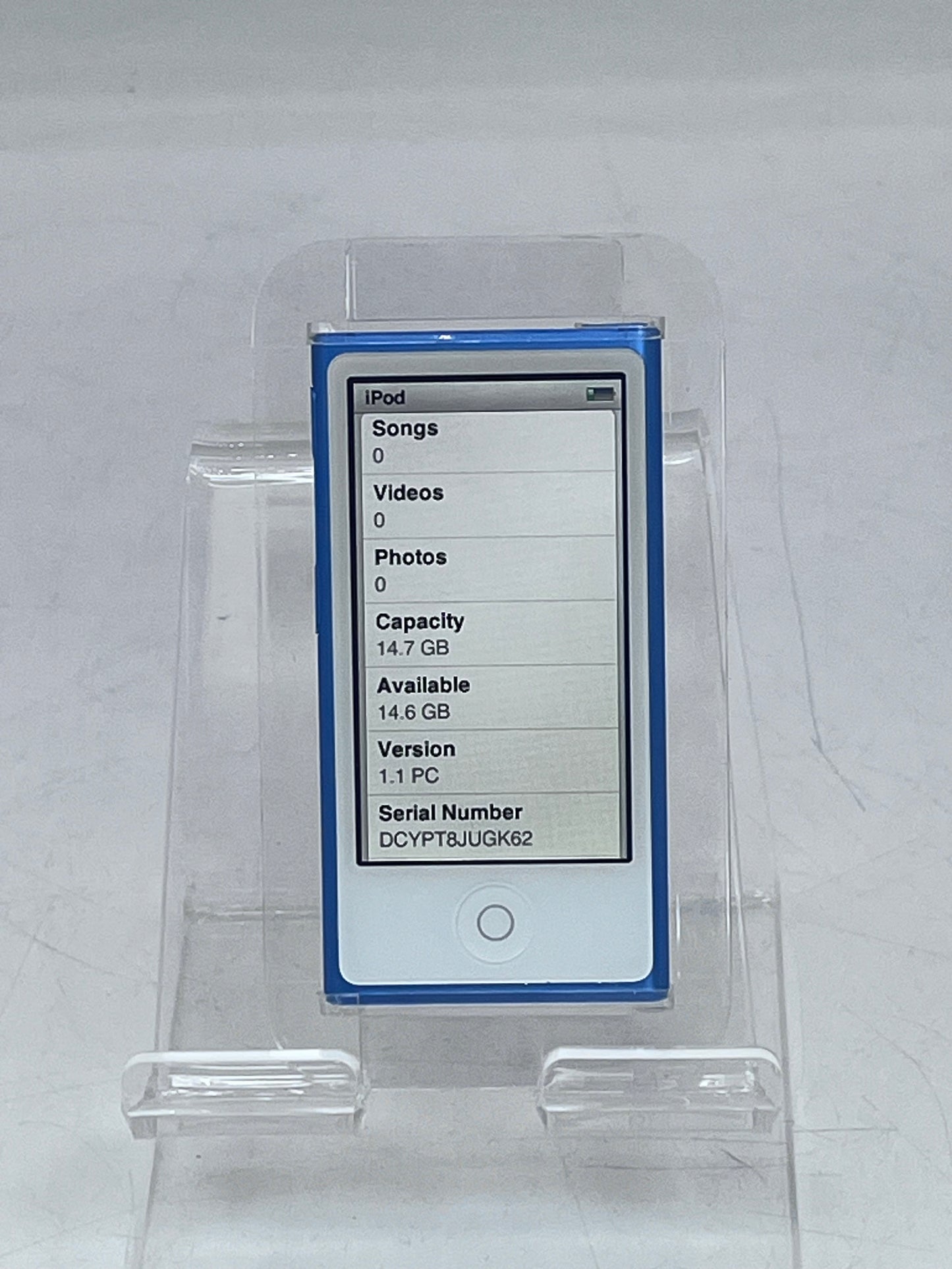Apple iPod Nano 7th Generation Blue A1446A 16GB MP3 Player with Touch Screen! Free Shipping!