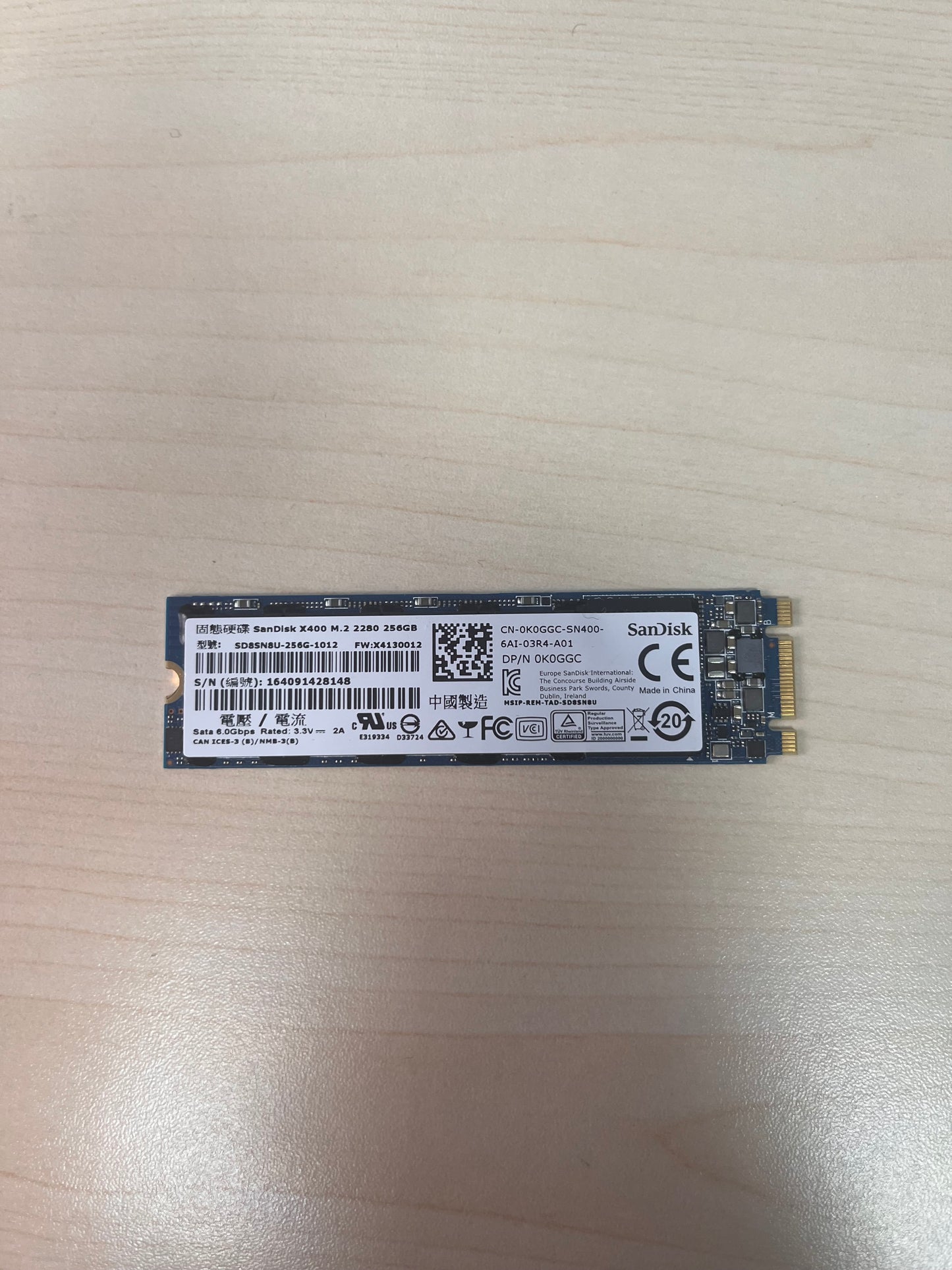 SanDisk X400 256GB M.2 2280 SSD - Black