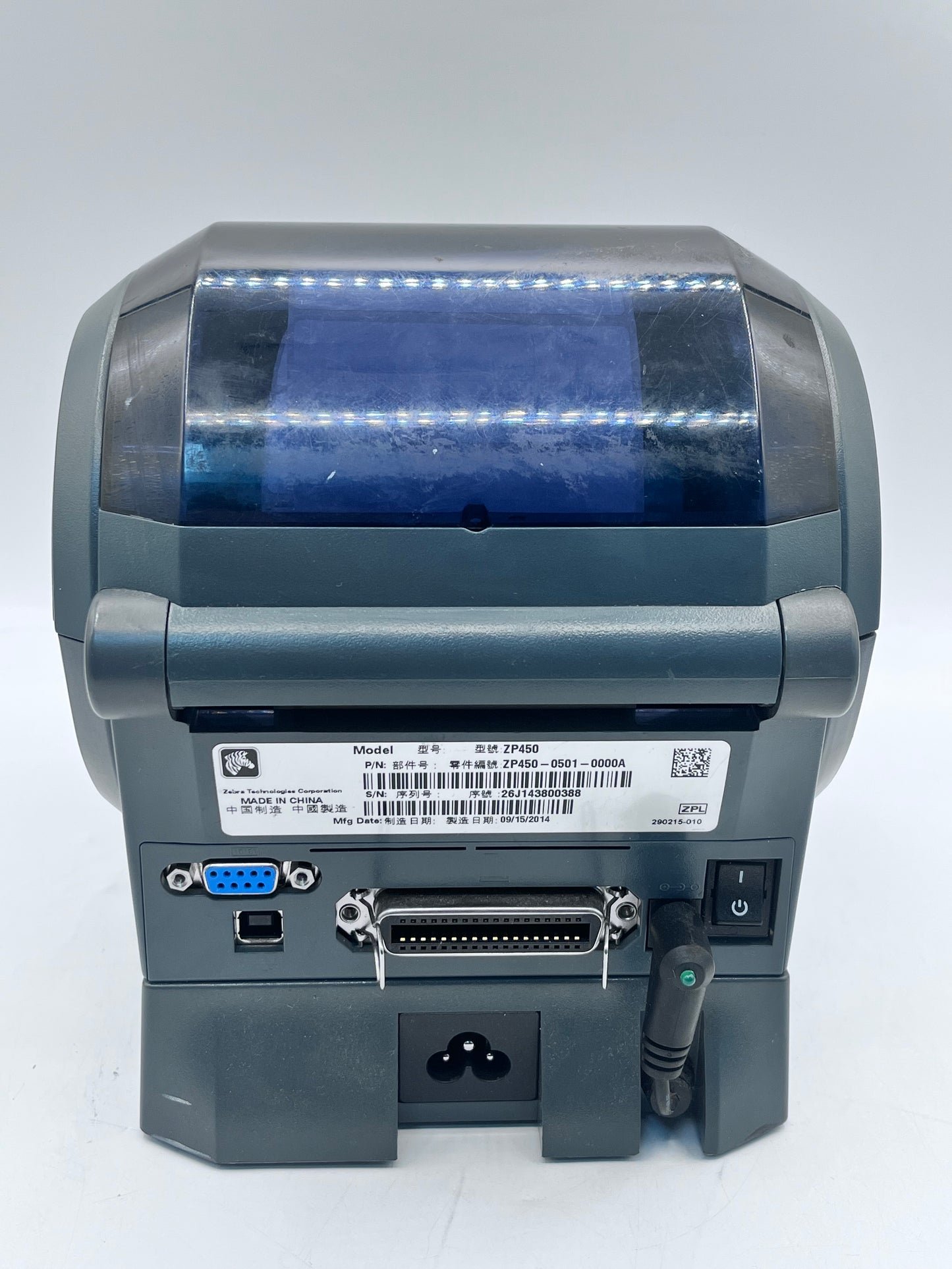 Zebra ZP450 Thermal Label Printer w Free Labels & Cable Free Shipping