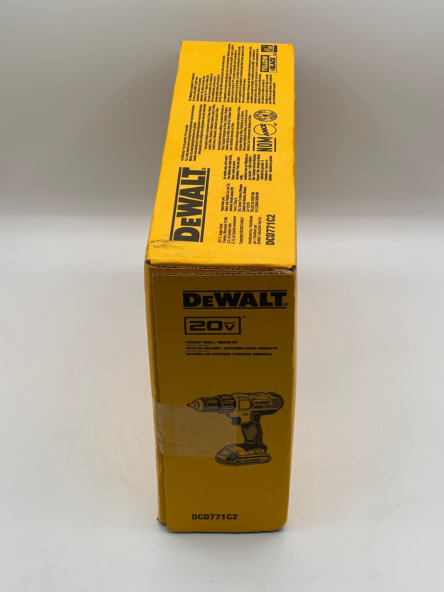 DeWALT  DCD771C2 20V MAX Lithium-Ion 1/2" Compact Drill/Driver Tool Kit