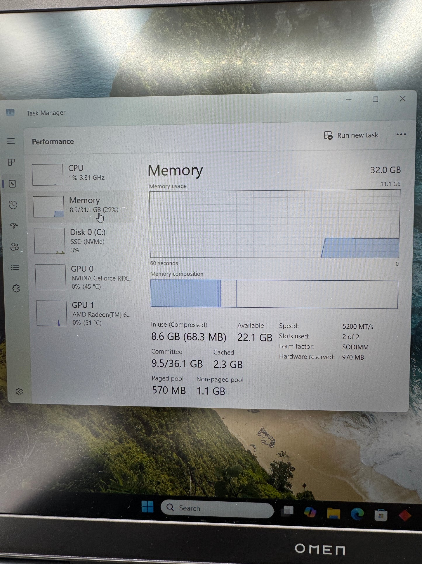 HP Omen 16-ap0053dx 16" Ryzen 9 8940HX 2.4GHz 32GB RAM 1TB SSD GeForce RTX 5060