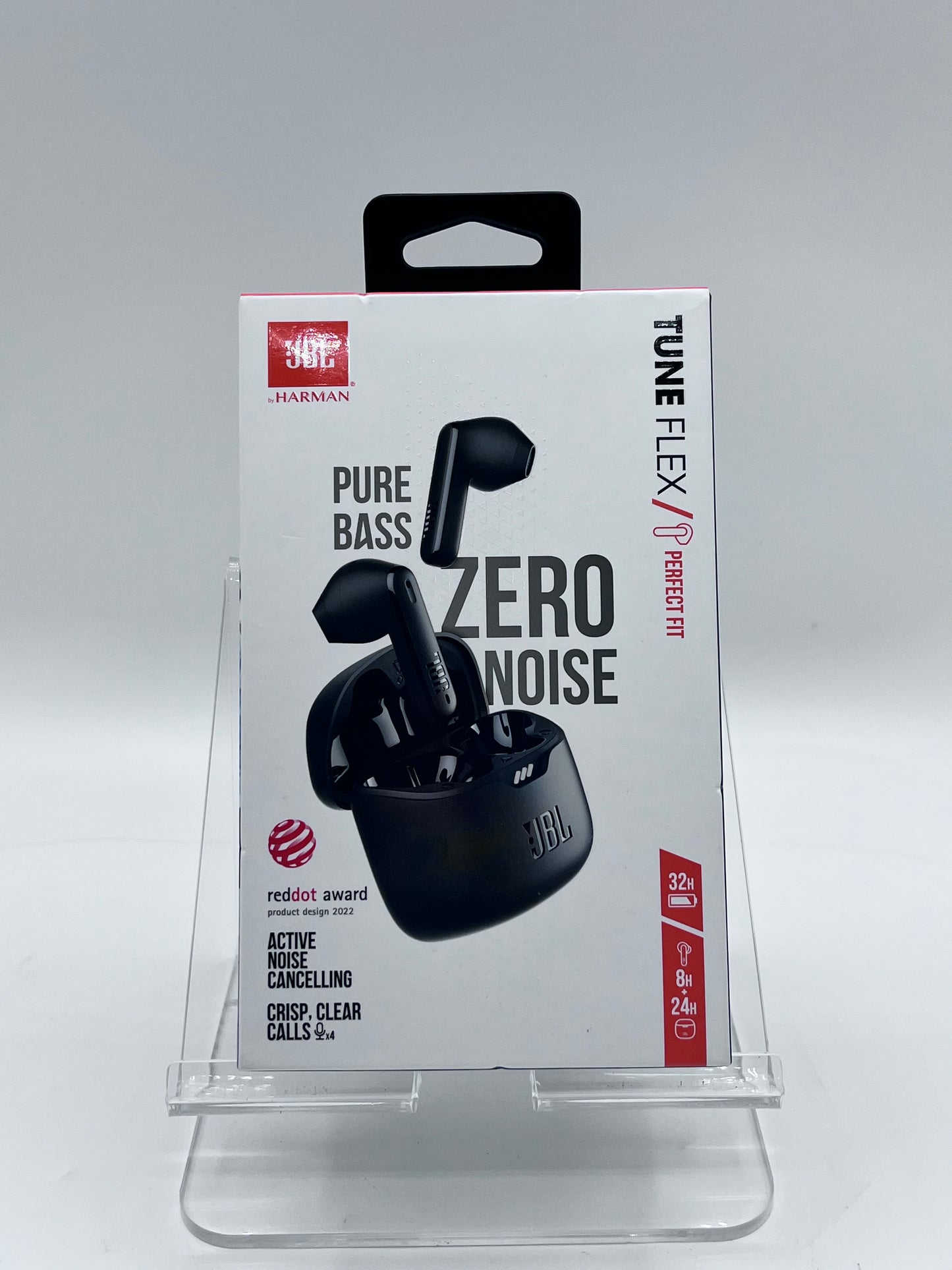 JBL Tune Flex Black Wireless Headphones - Black