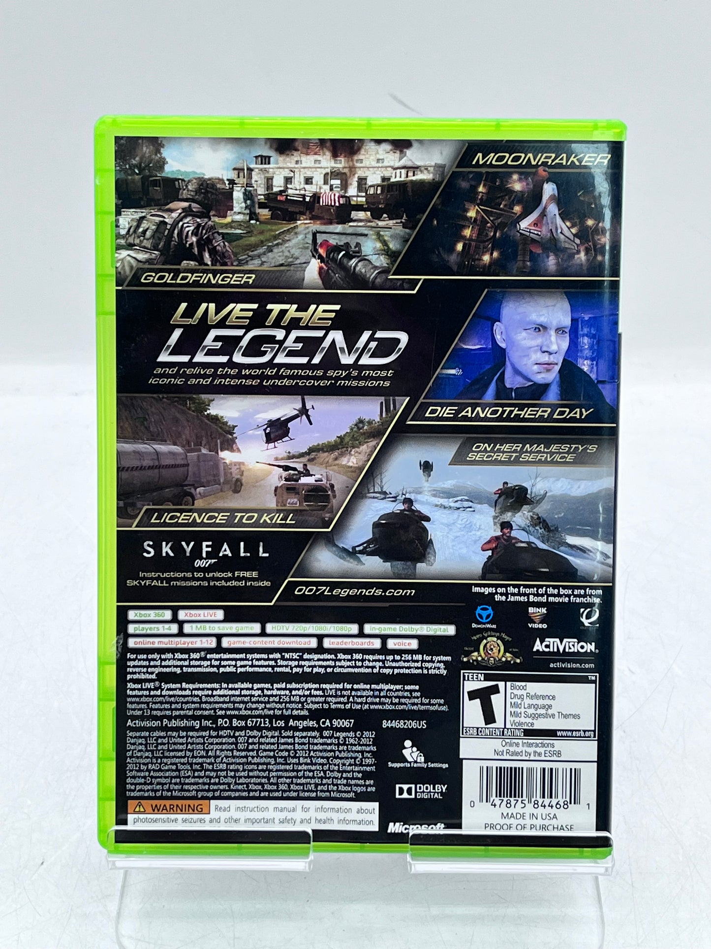 007 Legends  Xbox 360 Video Game