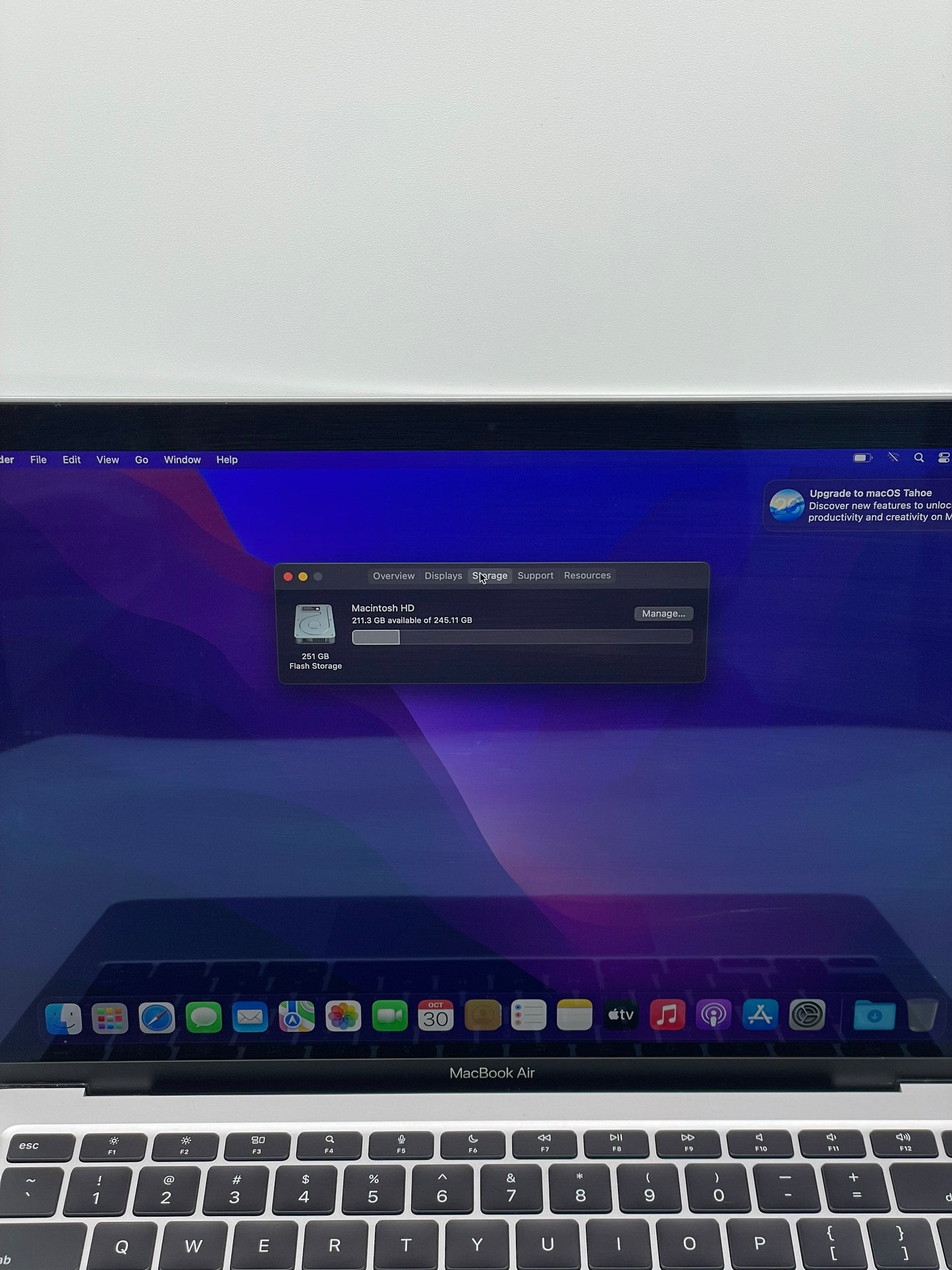 2020 Apple MacBook Air 13.3" M1 7C 8GB 256GB A2337 REMOTELY MANAGED