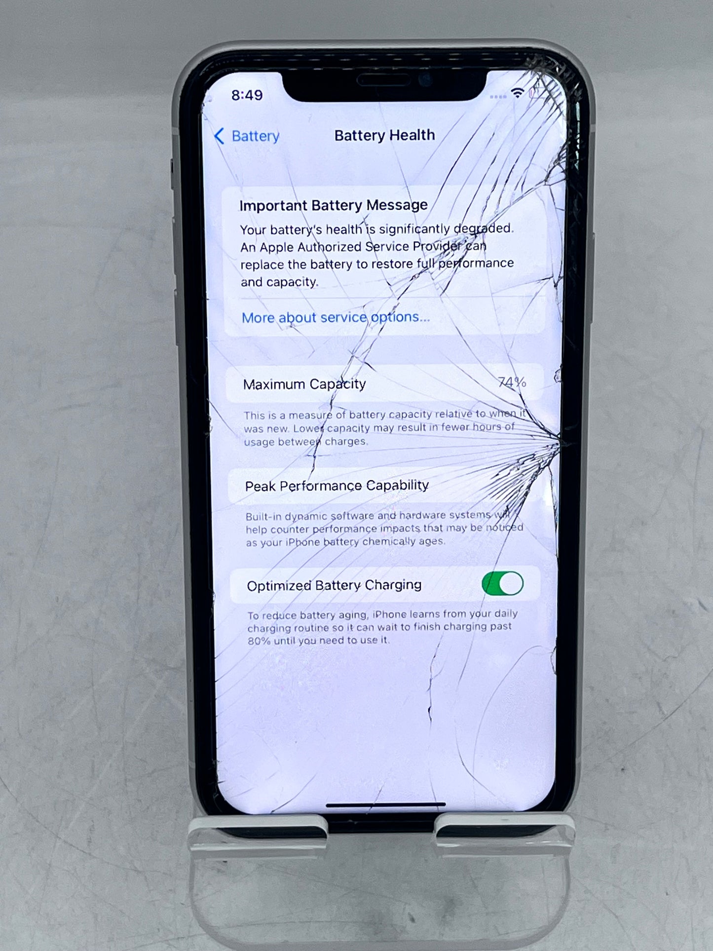 Unlocked Apple iPhone 11 MHCQ3LL/A A2111 64GB - White READ