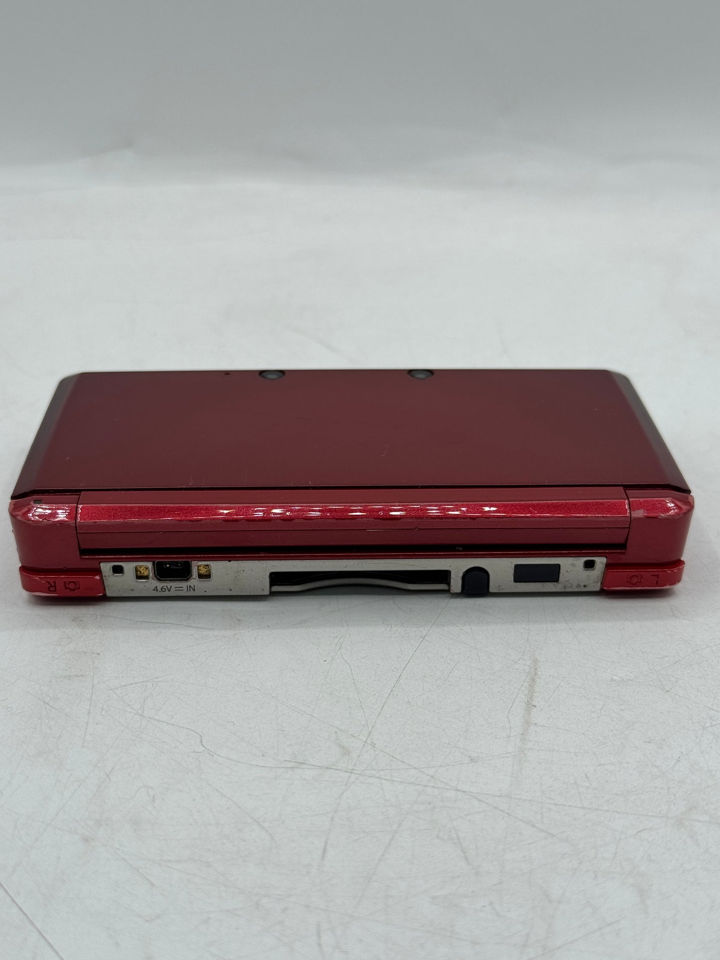 Nintendo 3DS CTR-001  Flame Red w/ Power Cable Tested Free Shipping