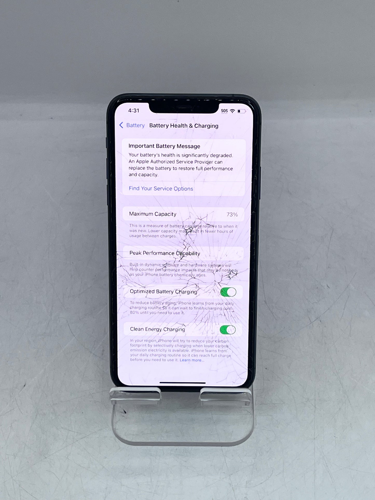 Apple iPhone 11 Pro Max NWGJ2LL/A A2161  128GB Unlocked - Green