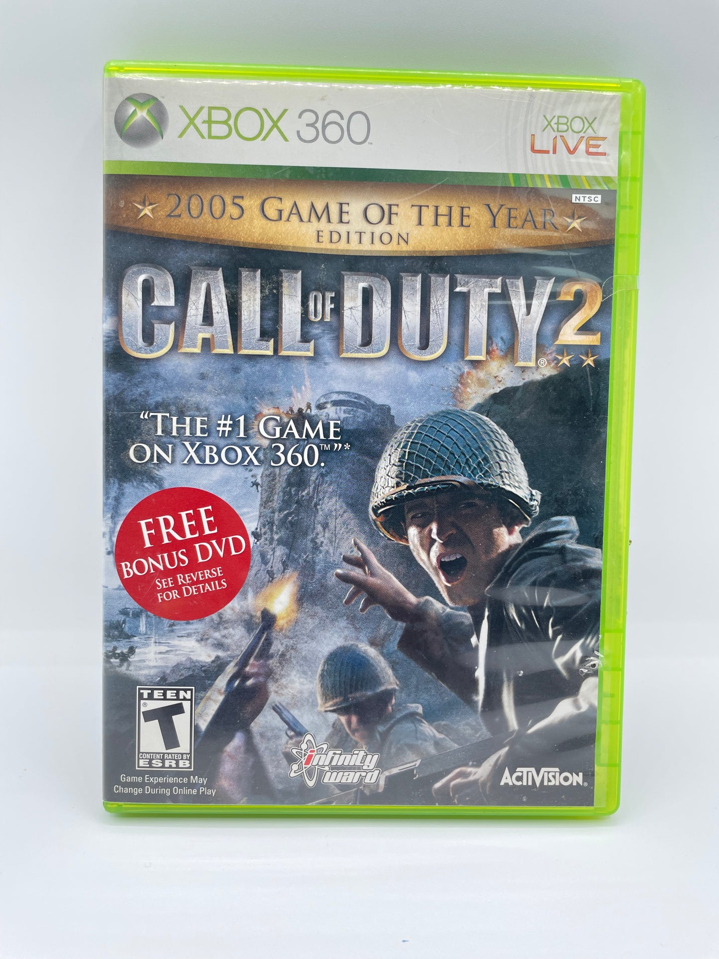 Xbox 360 Call of Duty 2 Game of the Year Edition with Bonus DVD & Box