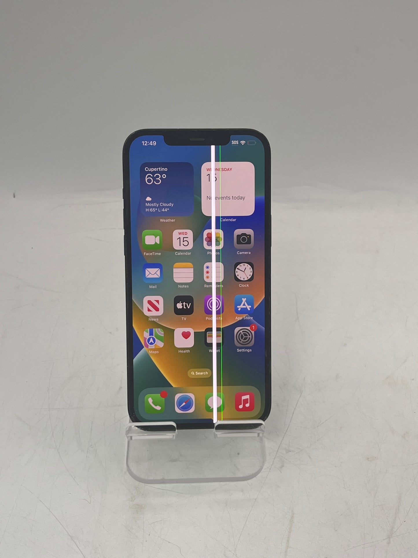 Unlocked Apple iPhone 12 Pro Max MG9X3LL/A A2342 256GB - Blue BROKEN