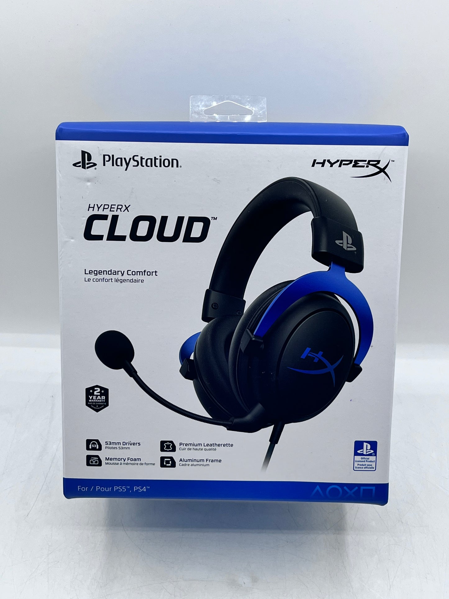 HyperX Cloud Wired Gaming Headset for PlayStation 4/5 Black/Blue -  New in Box