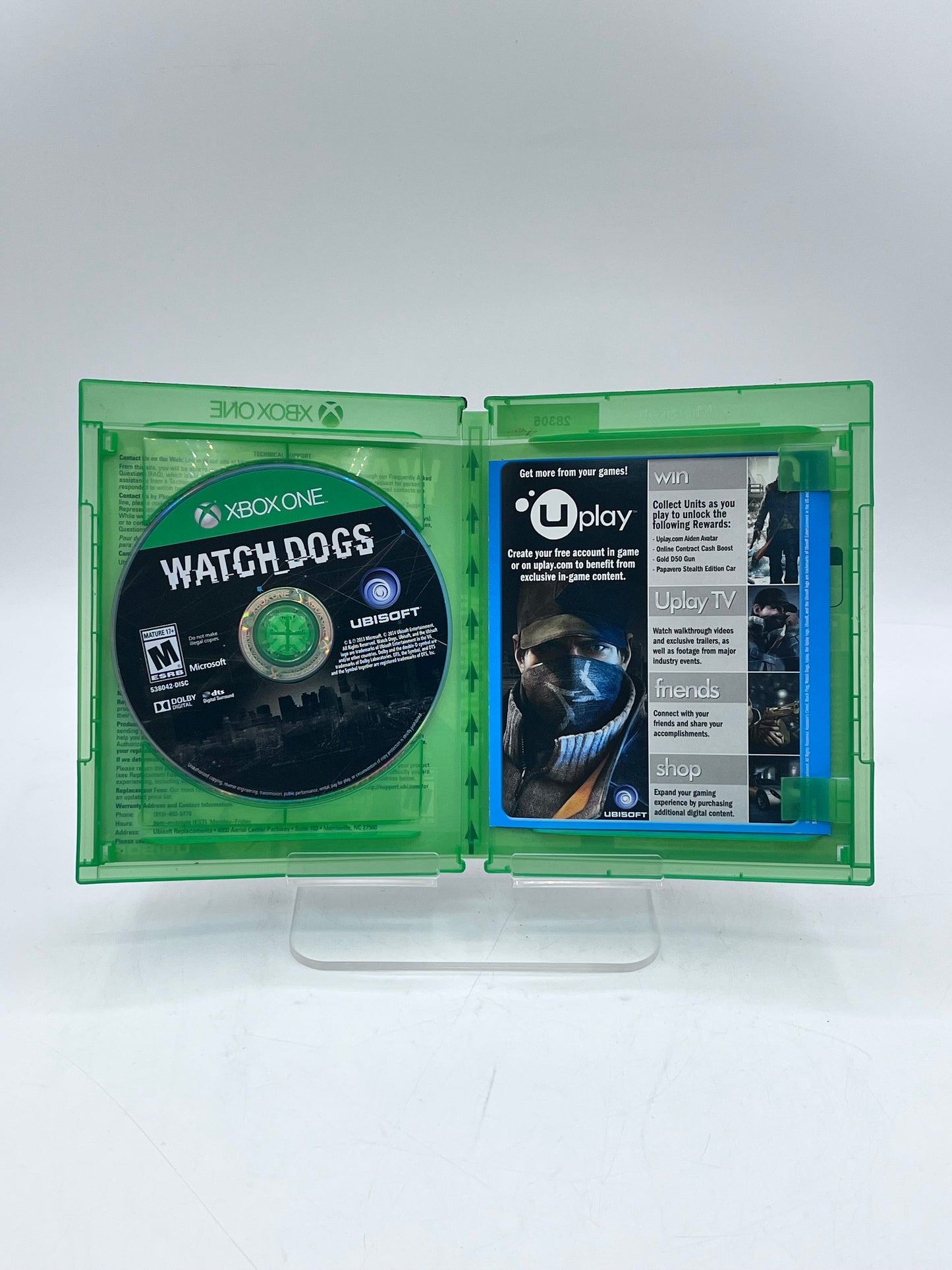 Xbox One Watch Dogs Video Game Free Shipping!