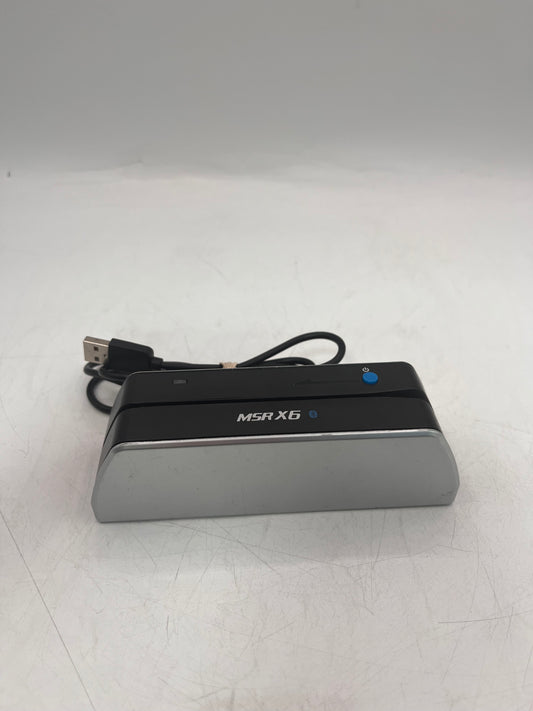 Deftun MSR X6 BT Portable Magnetic Stripe Card Reader - Silver