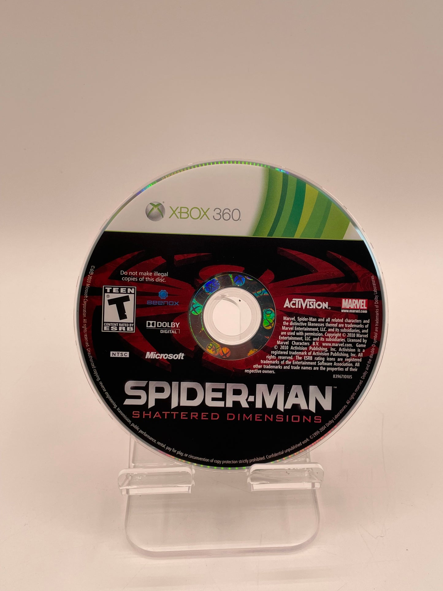 Spider-Man Shattered Dimensions Xbox 360 Activision Manual Tested