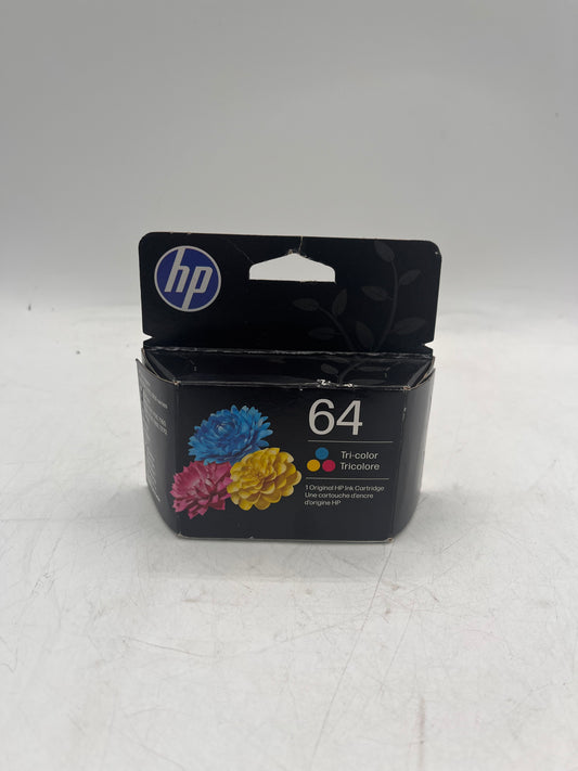 HP 64 Tri-color Original Ink Cartridge N9J89AN#140
