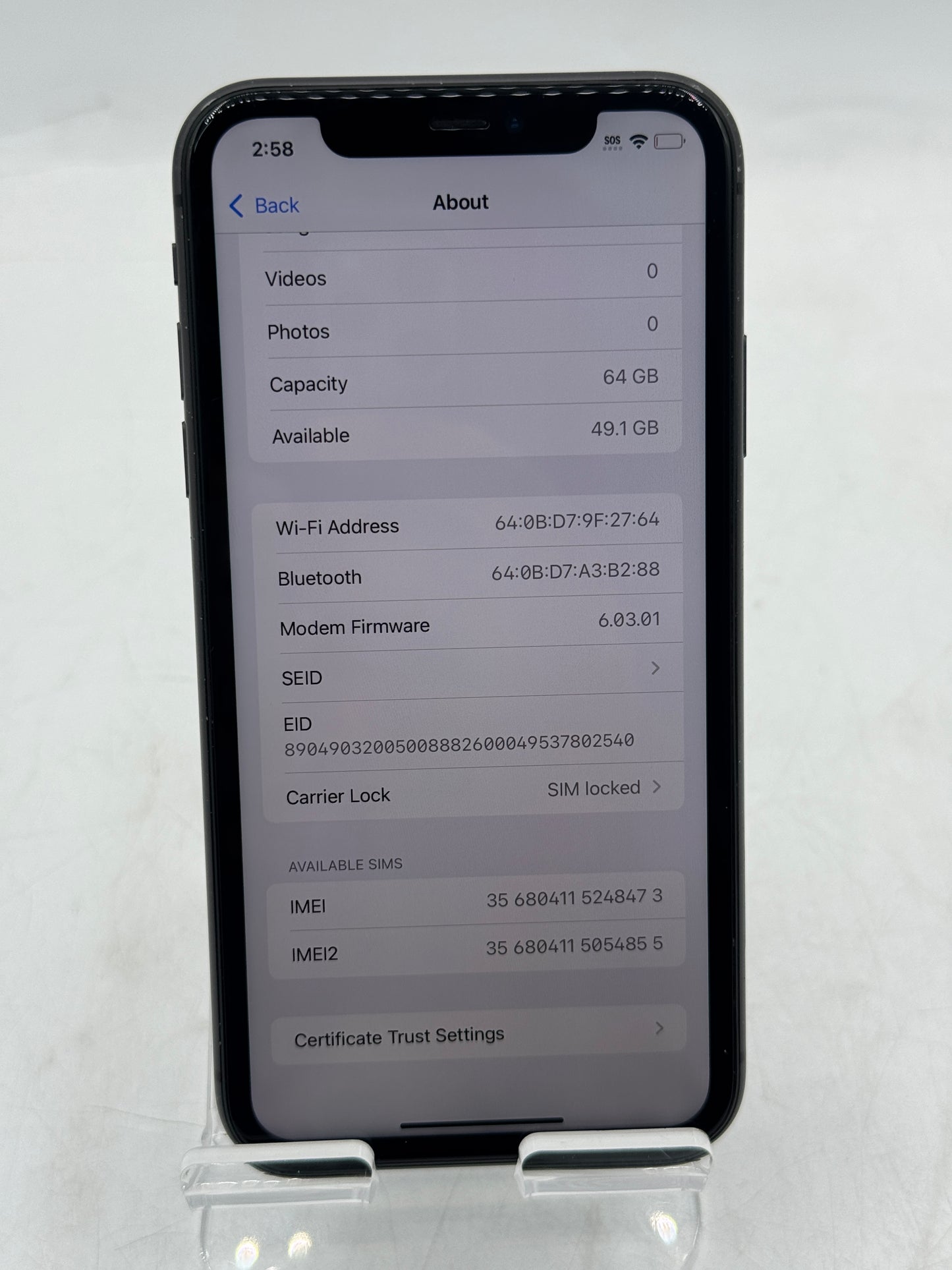 T-Mobile Apple iPhone 11 64GB A2111 MWJE2LL/A Free Shipping