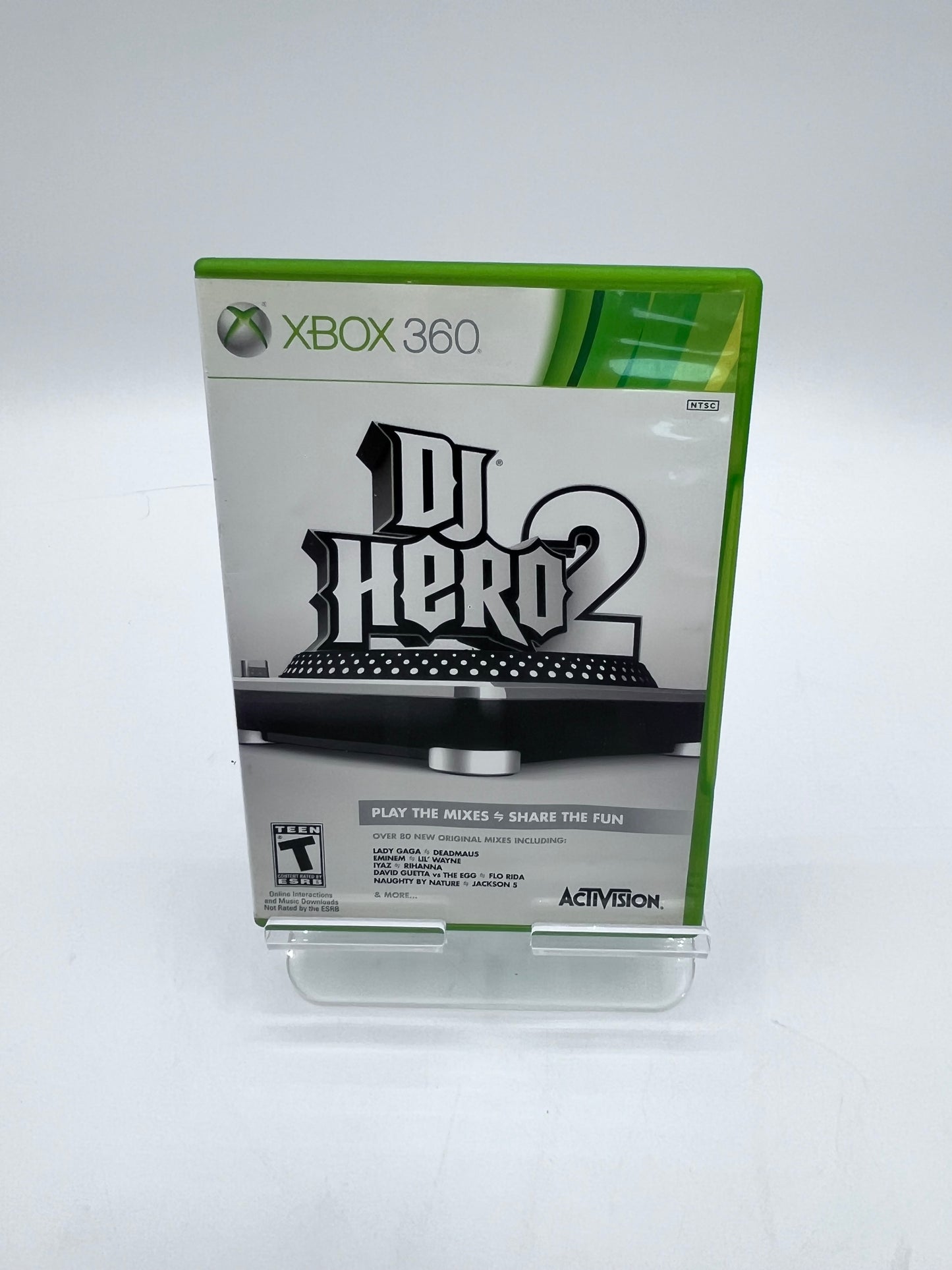 Microsoft DJ HERO TURNTABLE with DJ HERO & DJ HERO 2 - Black