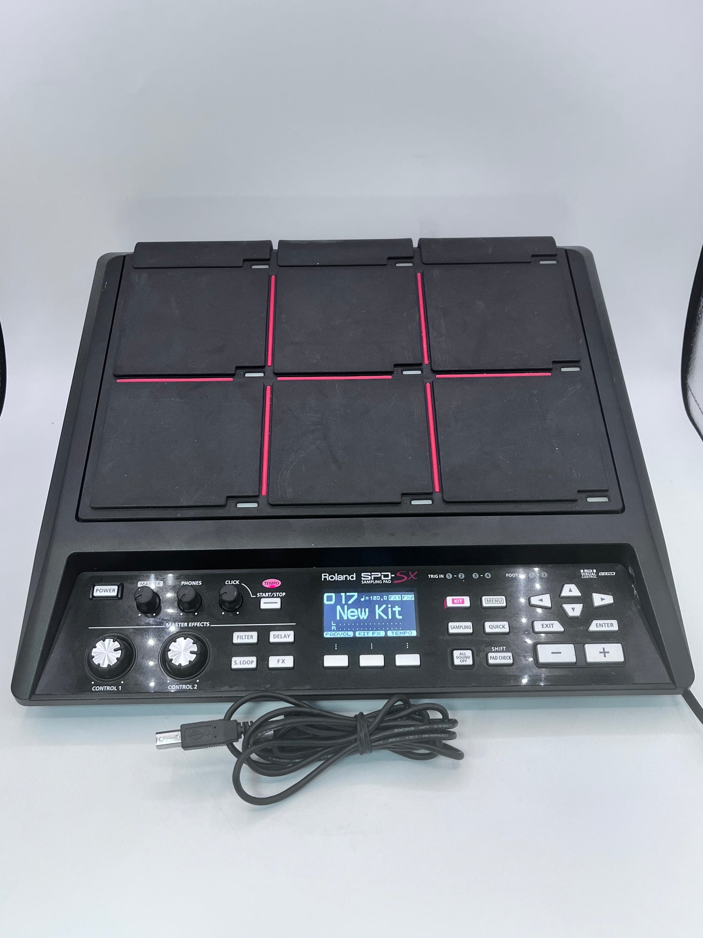 Roland SPD-SX Sampling Pad - Black w/ Cables (Excellent Condition) Free Shipping