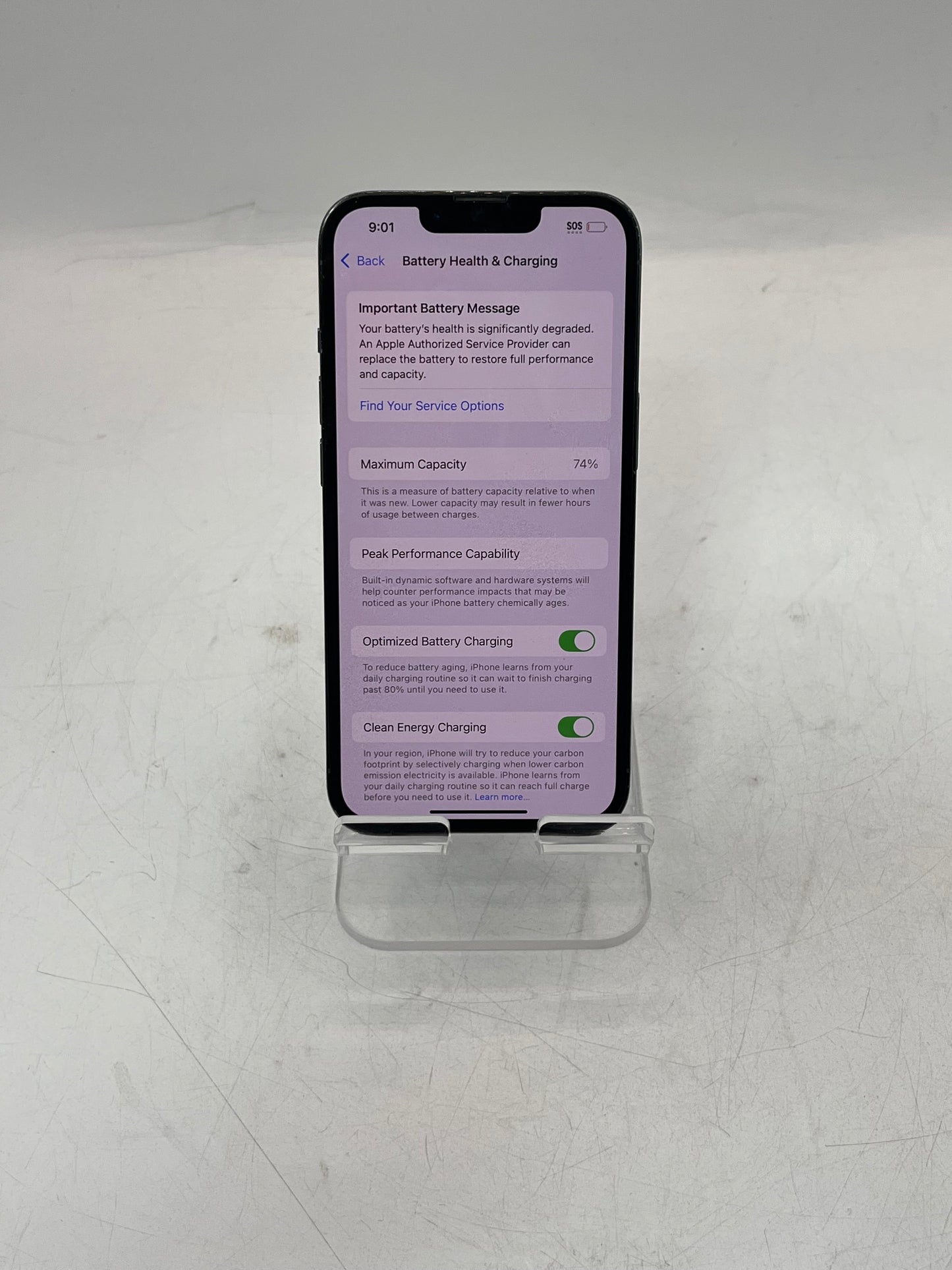 Unlocked Apple iPhone 13 Pro MLR53LL/A A2483 128GB Blue READ