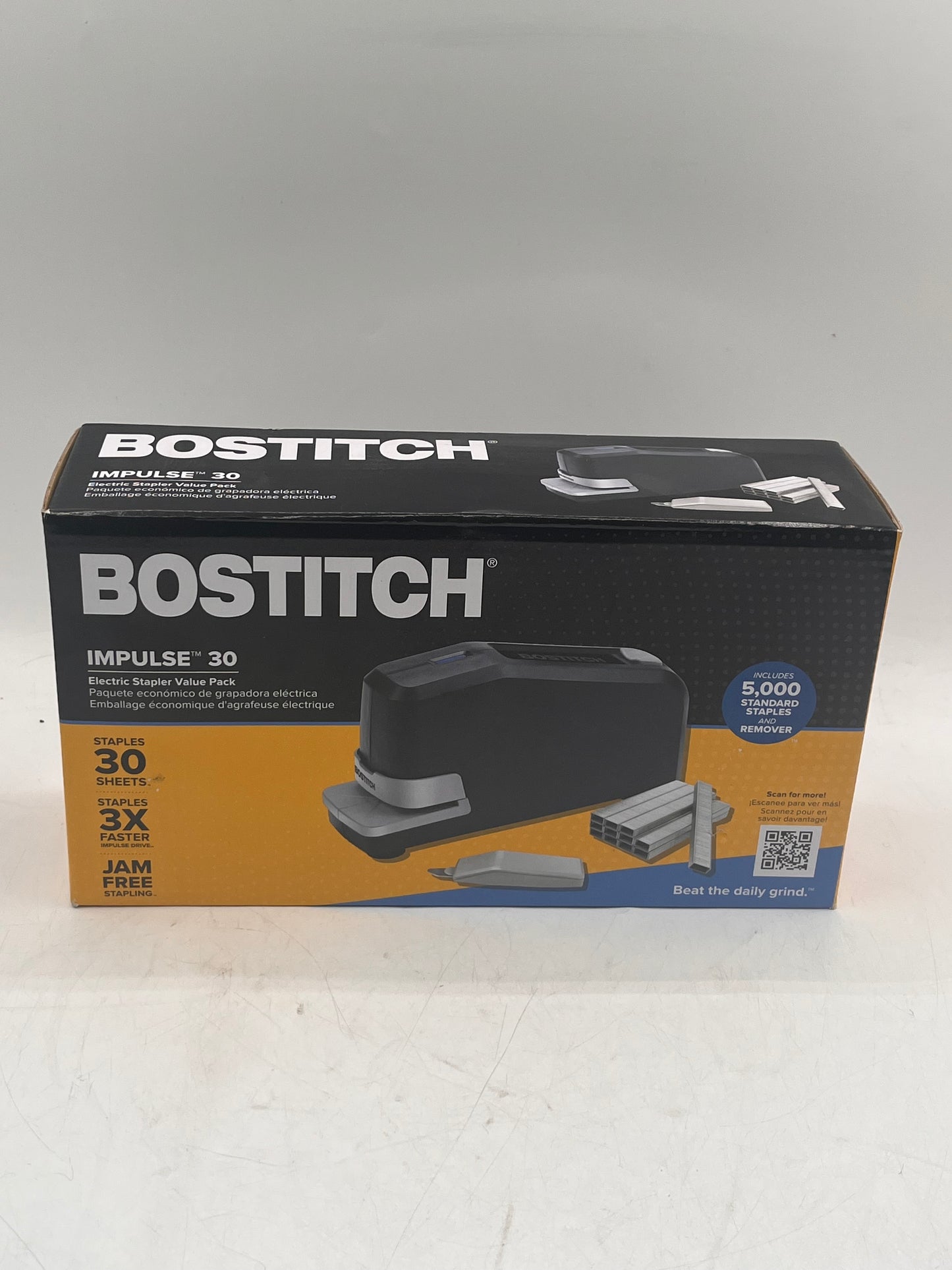 Bostitch Impulse 30 Sheet Electric Stapler Value Pack Model 02638 Black