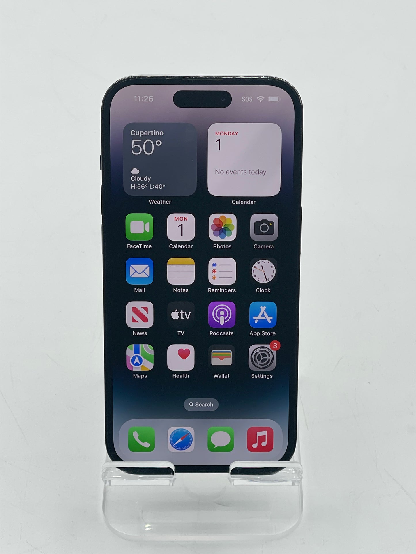 Unlocked Apple iPhone 14 Pro 6.1" 256GB Black A2650 MQ0N3LL/A