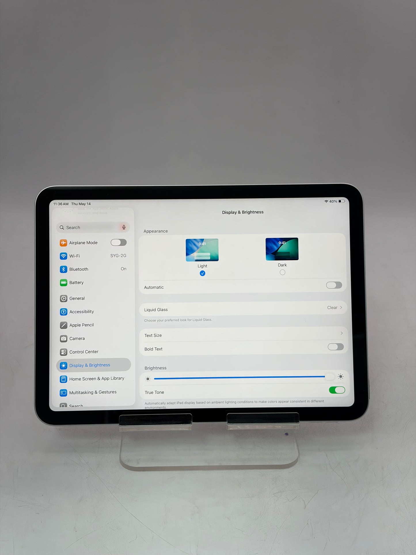 2025 Apple iPad (11th Gen) A3354 128GB Wi‑Fi Only Silver 100% Battery Health