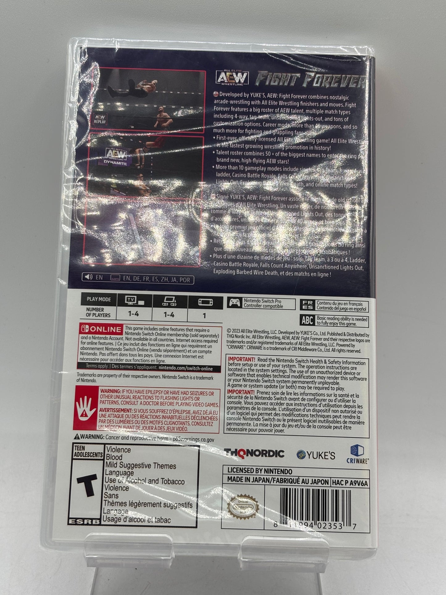 AEW: Fight Forever--Nintendo Switch, NEW (FREE SHIPPING)