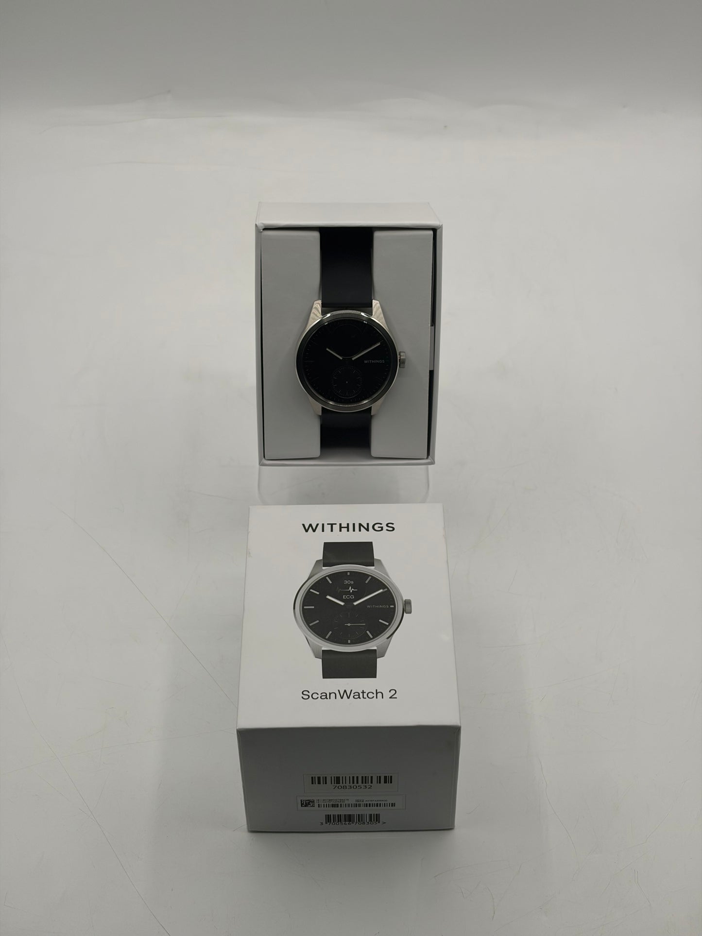 Withings ScanWatch 2 42mm Smart Watch with FKM wristband, Original Box & Add-Ons