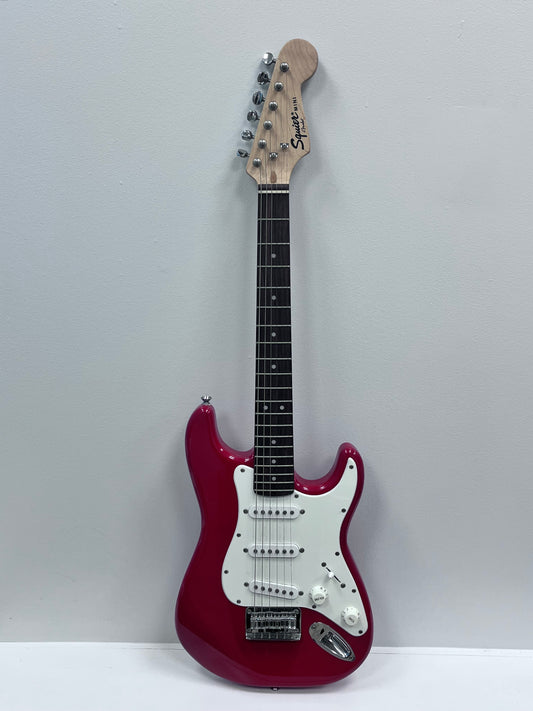 Fender Squier Mini Stratocaster Guitar Indonesia Build - Red