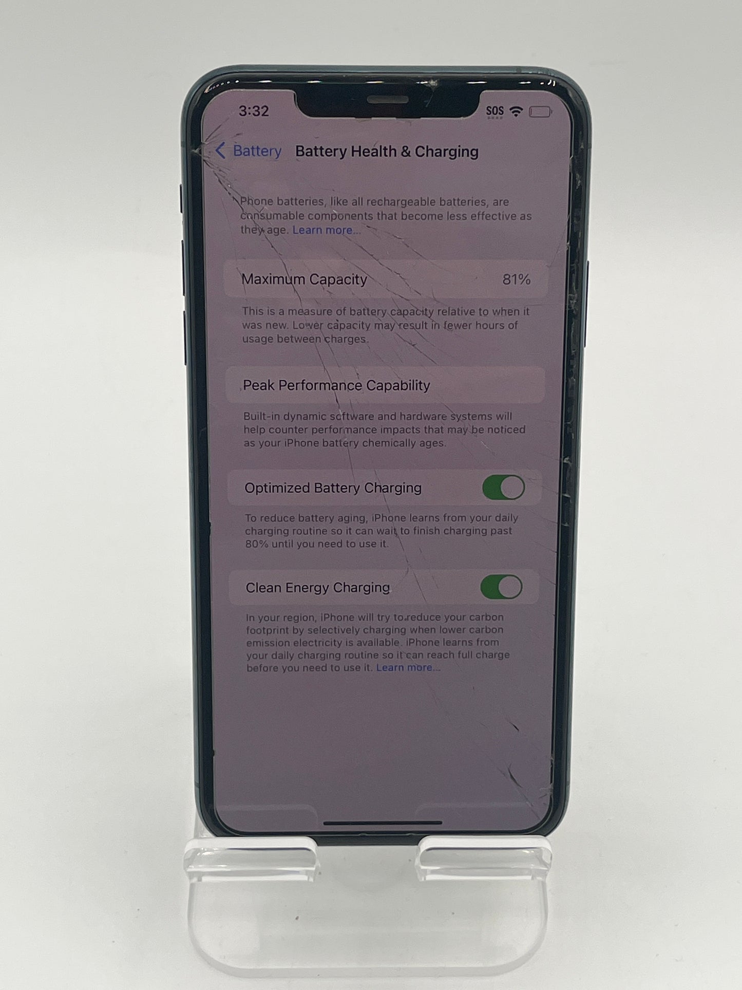 Unlocked  Apple iPhone 11 Pro Max 6.5" A2161 NWGJ2LL/A 128GB - Green