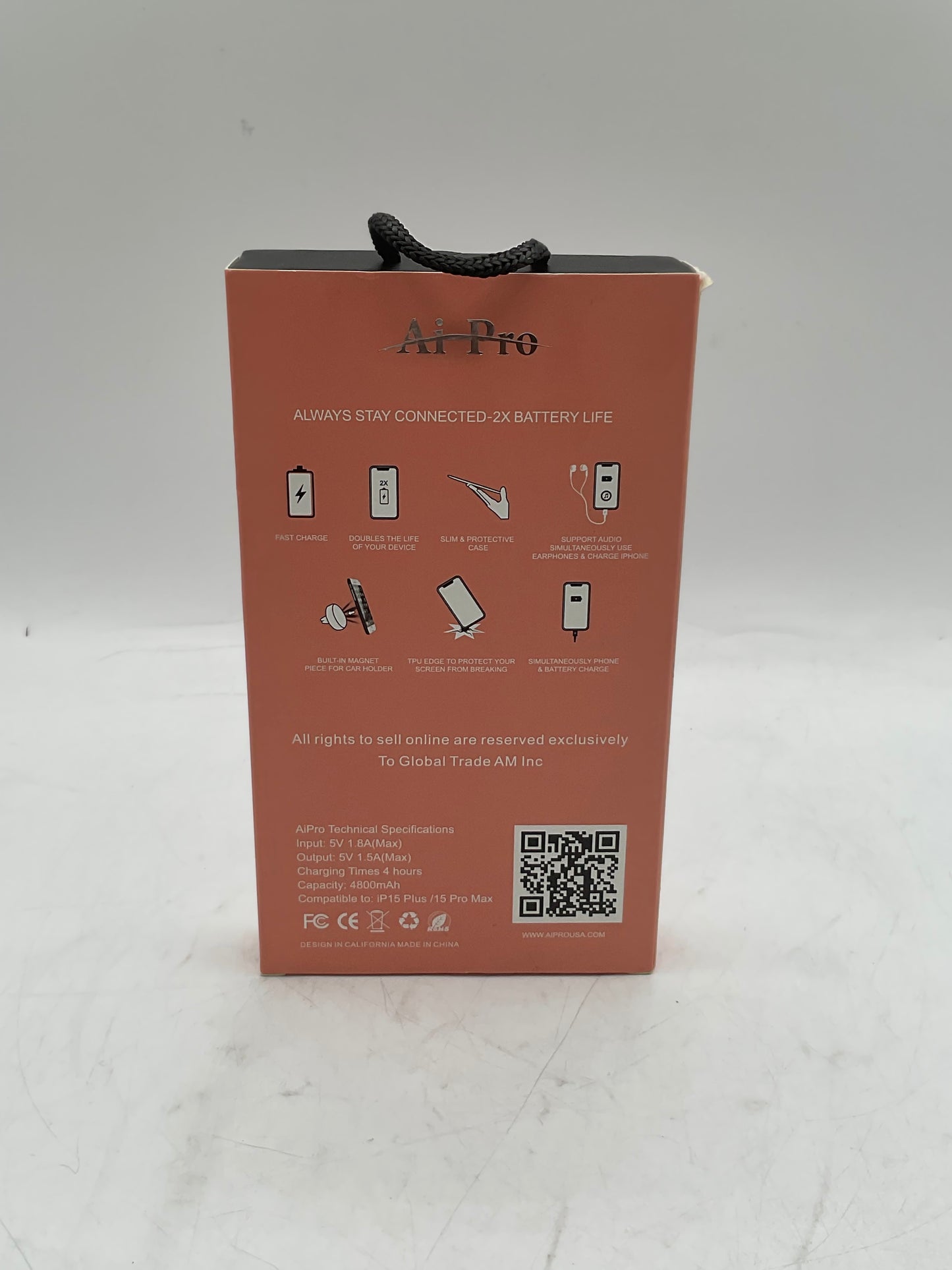 AI PRO iP15 Plus/15 Pro Max Battery Case Accessory Beige
