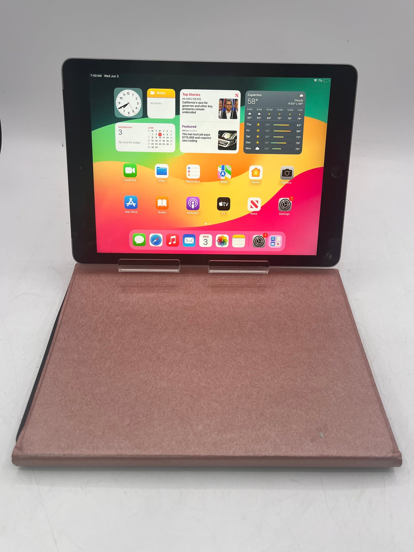 Apple iPad 6th Gen A1954 MR6N2LL/A 32GB WiFi + Cellular Unlocked Black Tablet