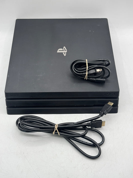 Sony PlayStation 4 Pro CUH-7215B 1TB Console Jet Black w/ Cords Free Shipping