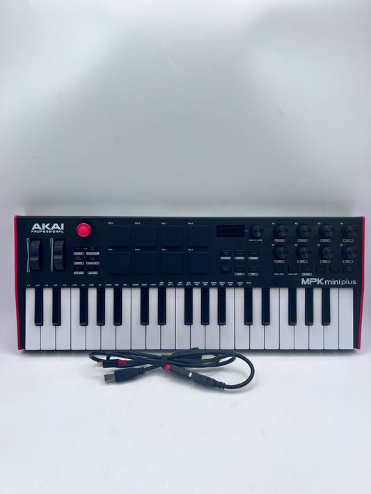 Akai Professional MPK Mini Plus 37-Key Keyboard Controller w/ Cable Free Shipping