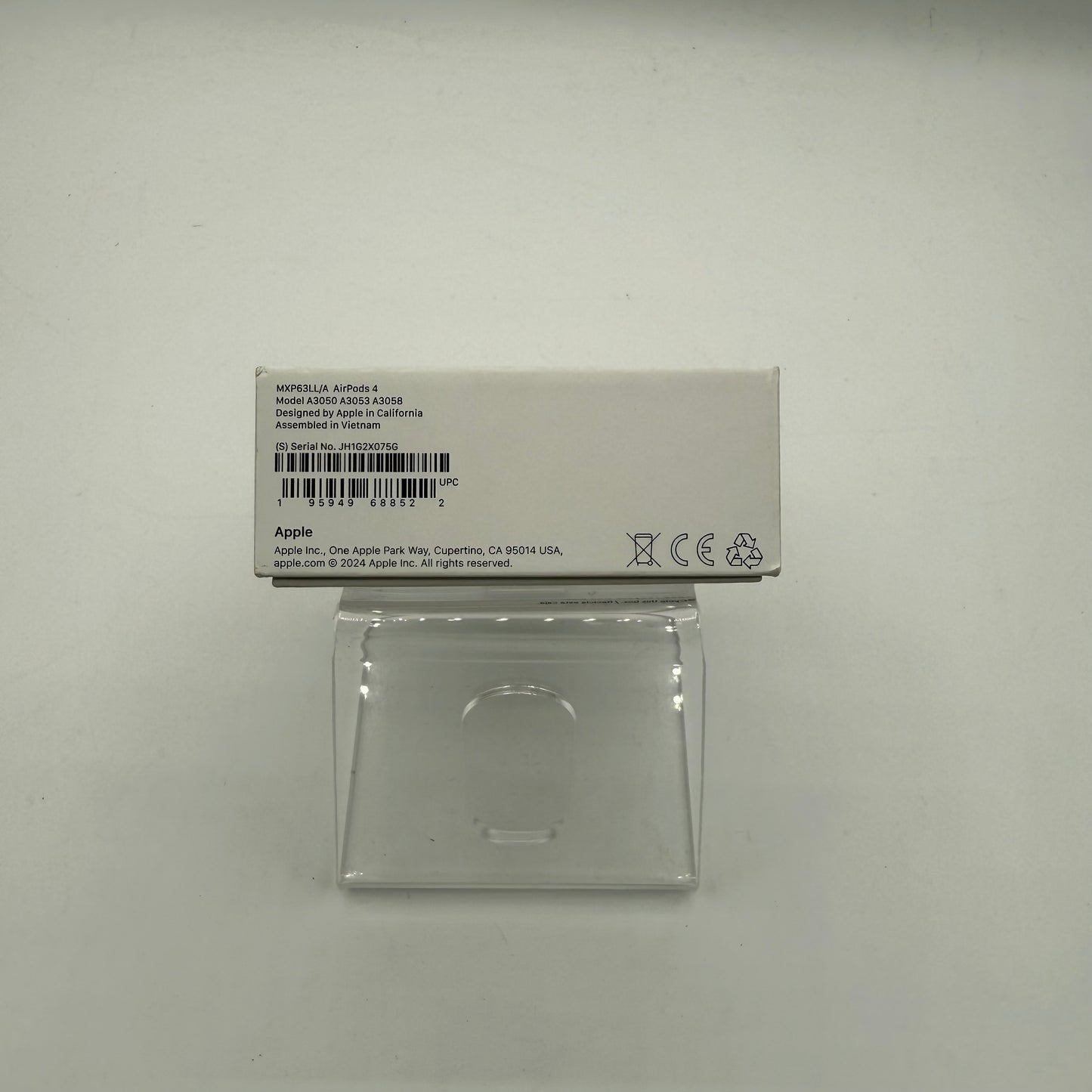 Apple AirPods 4th Gen Complete Set A3050 Bluetooth White 2024