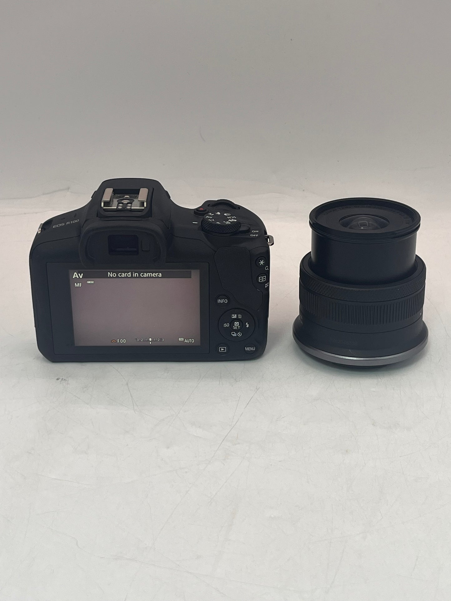Canon EOS R100 Film Camera with RF-S 18-45mm F4.5-6.3 IS STM Black