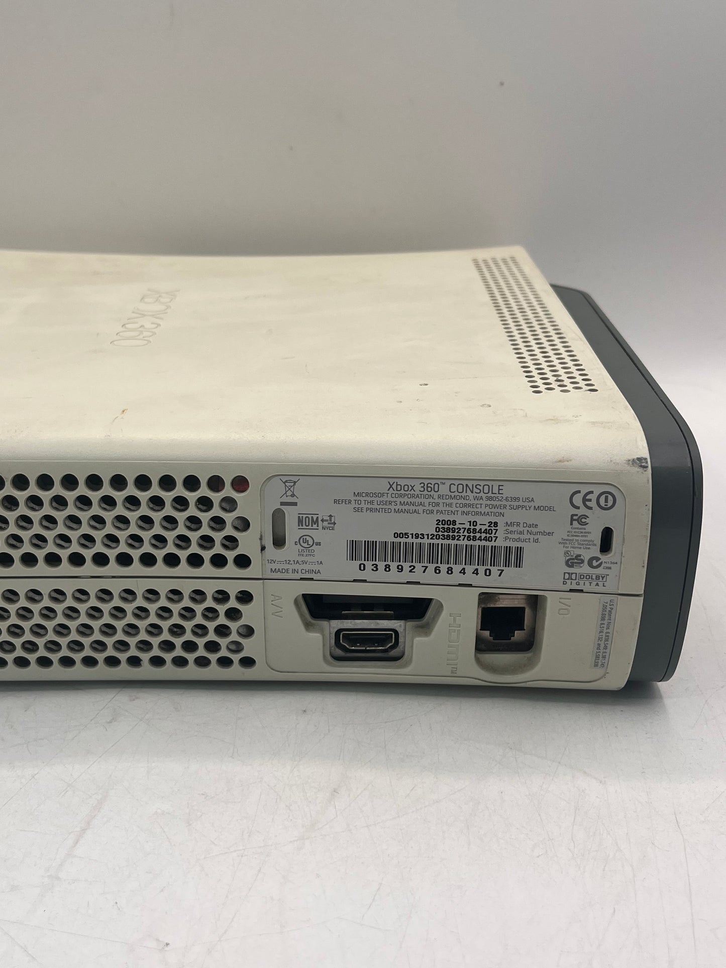Microsoft Xbox 360 (2005) Video Game System - White