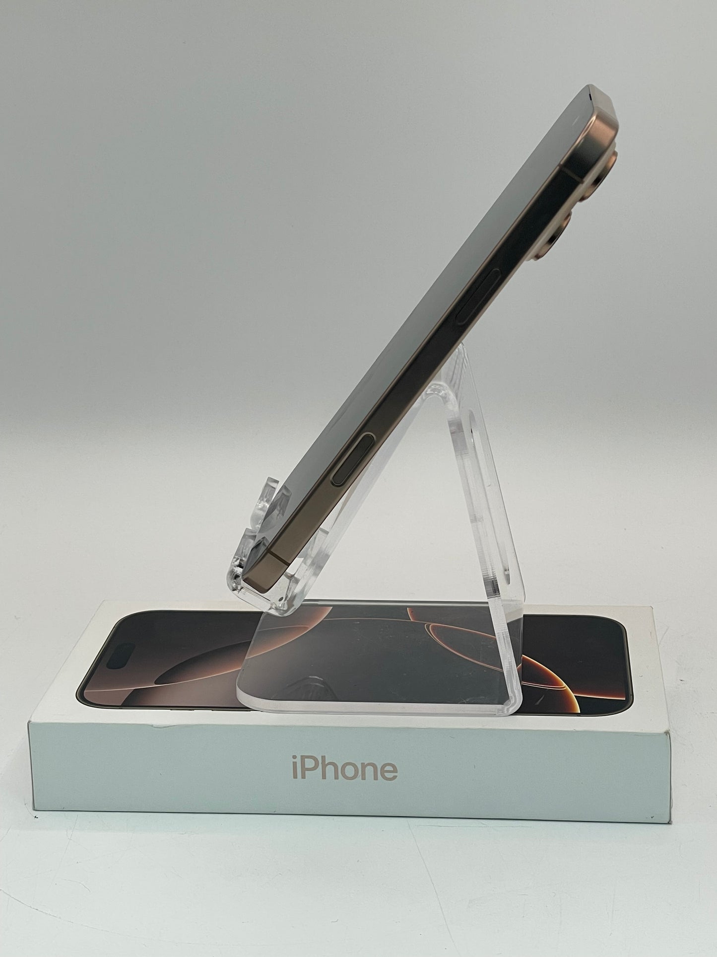 Unlocked Apple iPhone 16 Pro Max 256GB Dessert Titanium Clean IMEI 100% Battery with Original Box