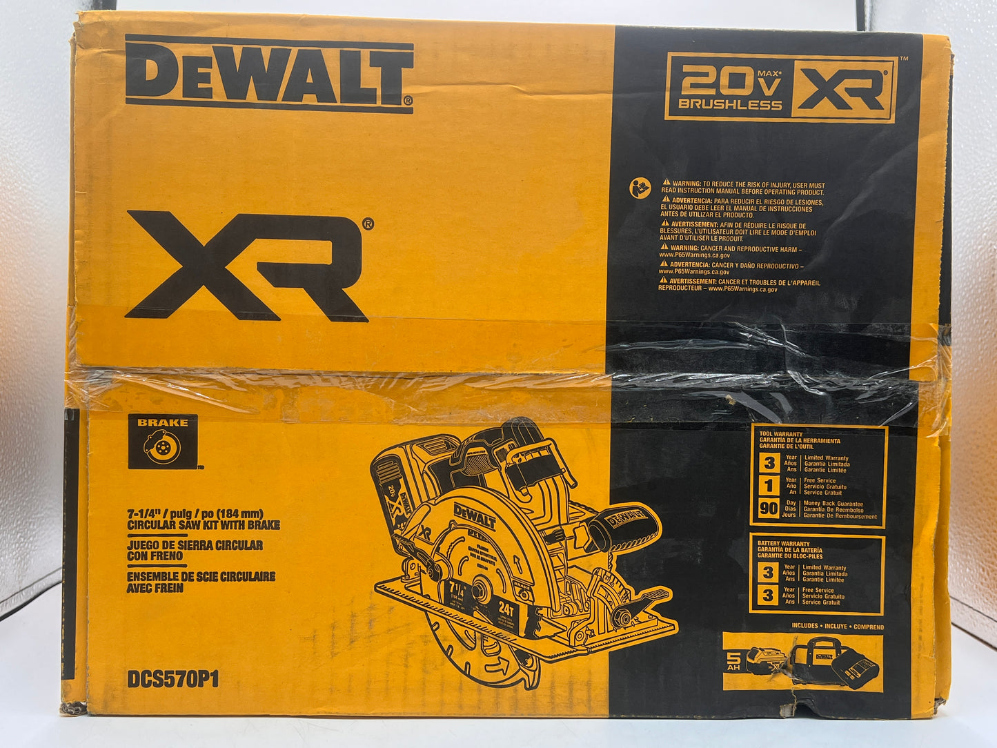 DeWALT DCS570P1 20V 7-1/4-Inch Cordless Lithium-Ion Circular Saw Kit