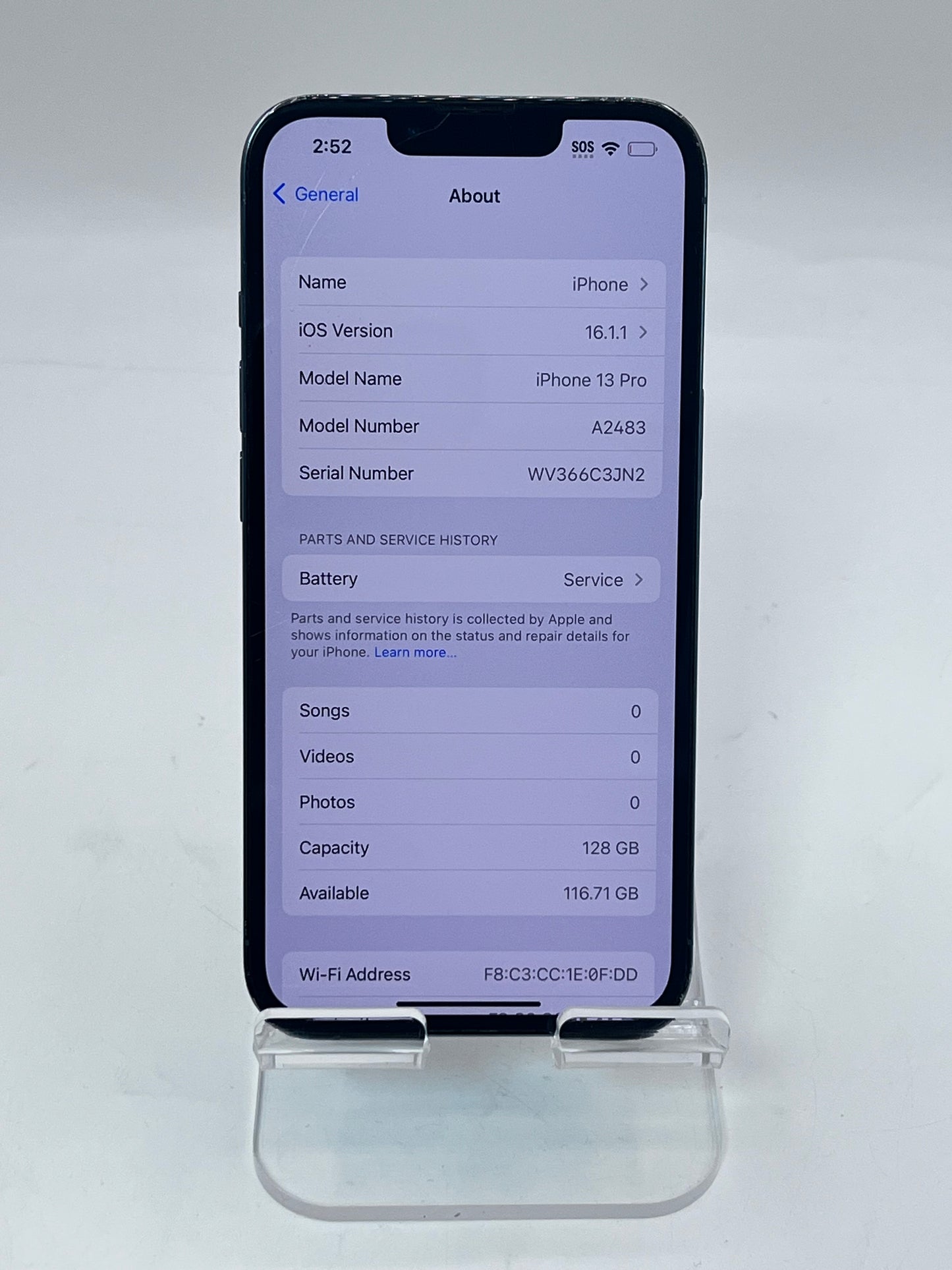 Unlocked Apple iPhone 13 Pro 6.1" MLTT3LL/A A2483 128GB Blue READ