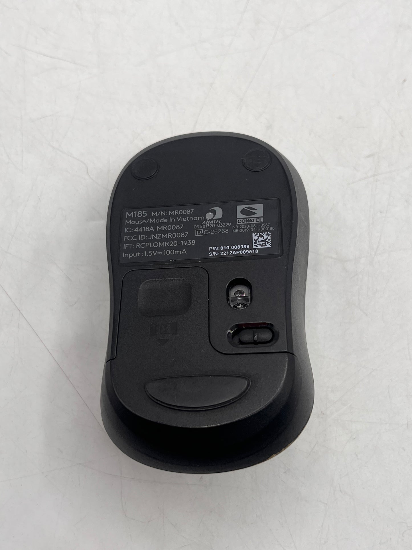 Logitech M185 Wireless Mouse - Silver