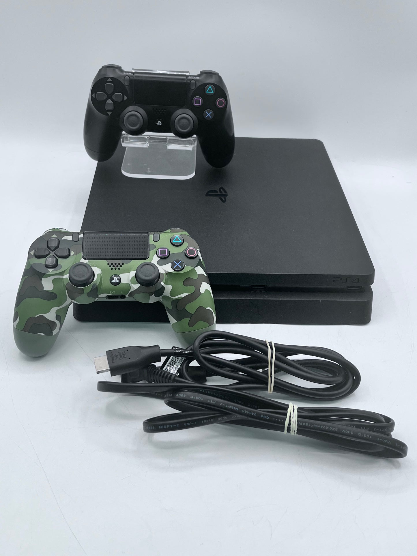 Sony PlayStation 4 Slim CUH-2215B 500GB Console w/ 2 Controllers & 7 Games - Black