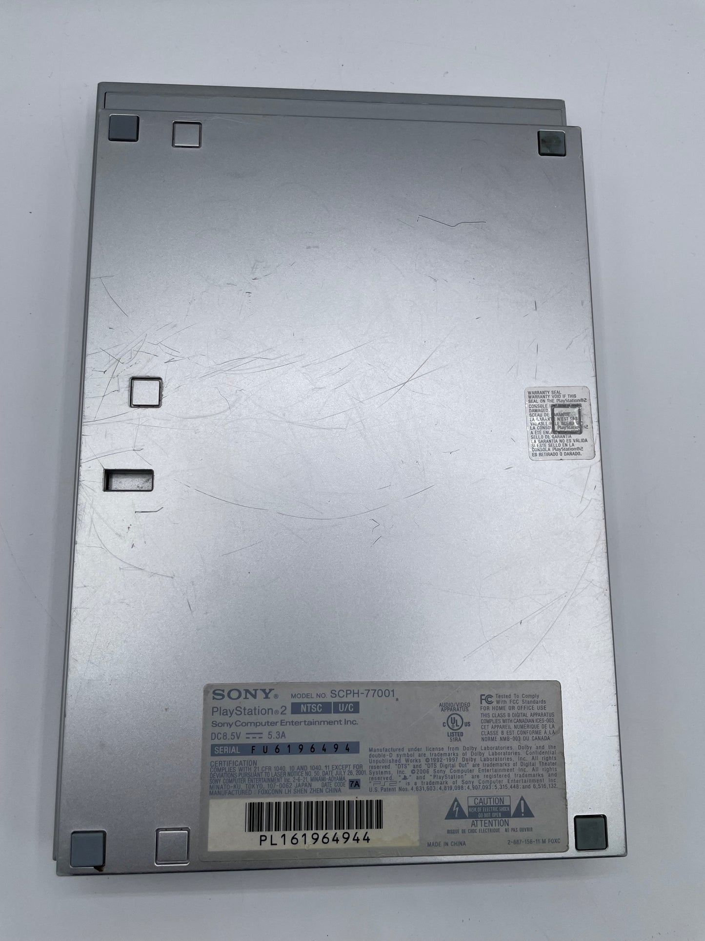 Sony PlayStation 2 Slim SCPH-77001 2004 Silver - For Parts
