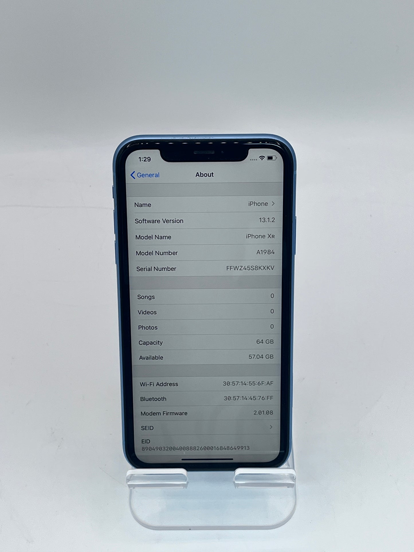 Unlocked Apple iPhone XR 6.1" A1984 MT4F2LL/A 64GB - Blue