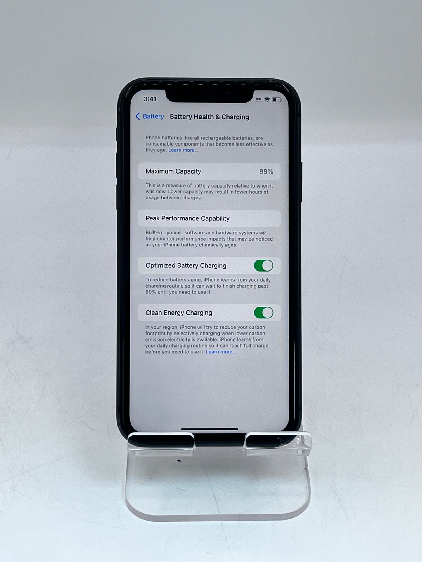 Unlocked Apple iPhone 11 128GB A2111 MHCA3LL/A Black 99% Battery