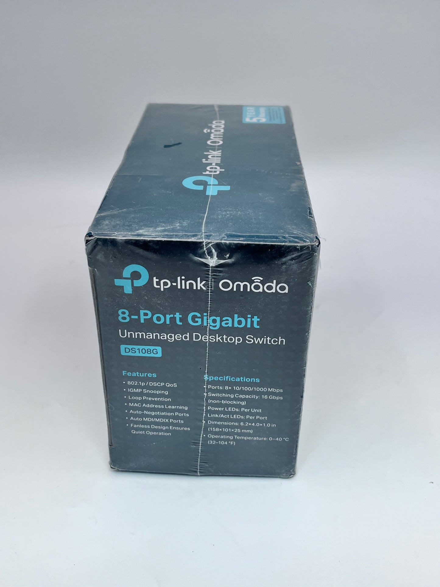 TP-Link Omada 8-Port Gigabit Easy Managed Switch New In Box Black