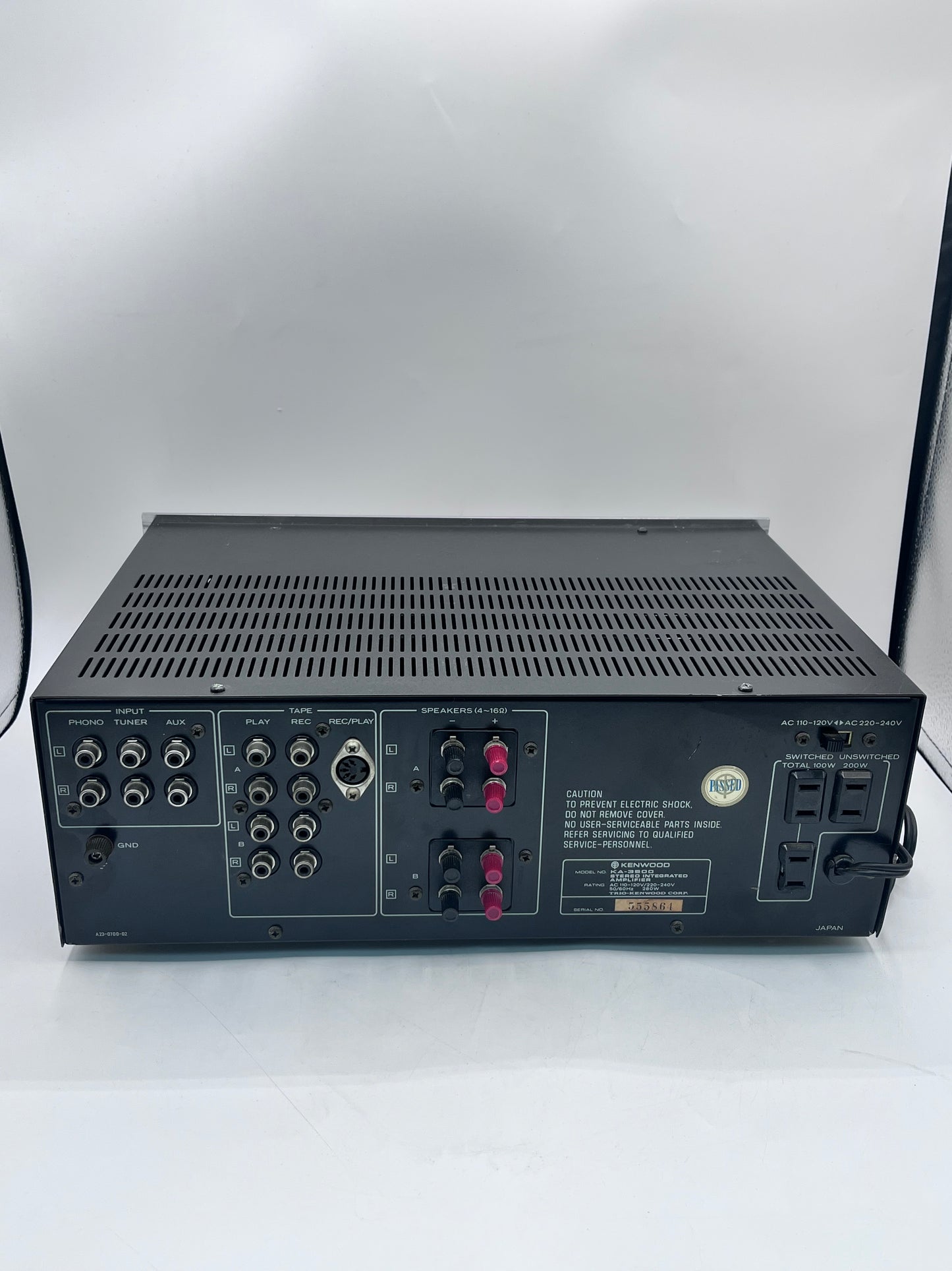 Kenwood KA-3500 Integrated Amplifier Vintage Stereo  - Silver